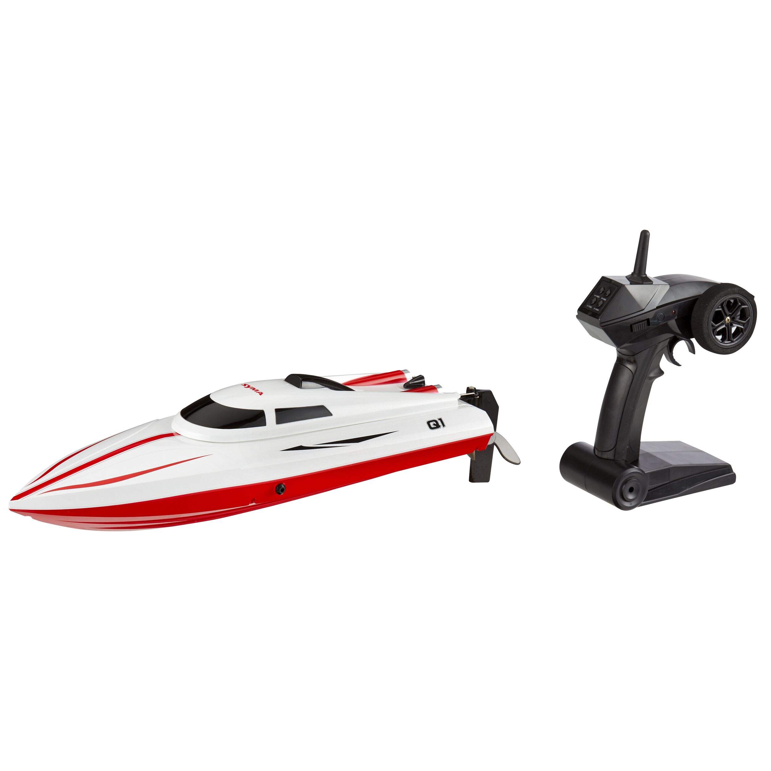 Revolt Q1 Pioneer Remote Controlled Waterproof High Speed Racing Boat Toy, Ages 12+ Front_Angled_Left