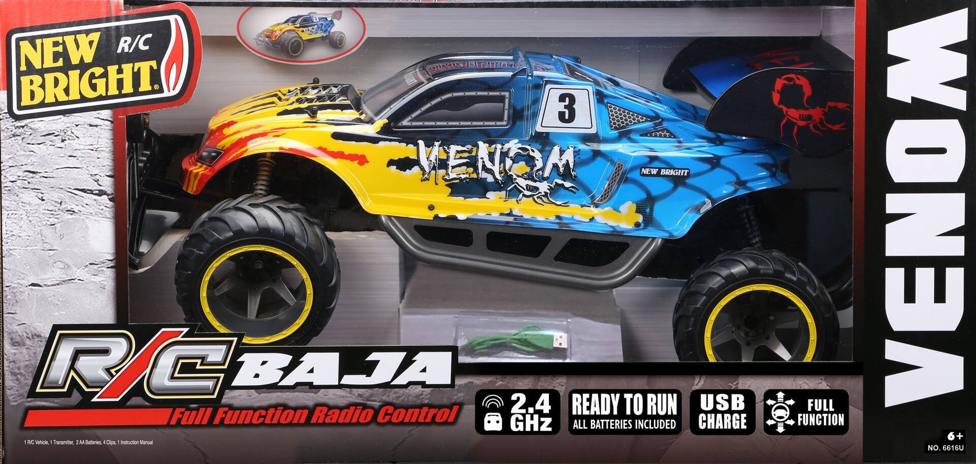 New Bright 1 6 Scale Remote Controlled Baja Venom Off Road Buggy Ages 6 Canadian Tire