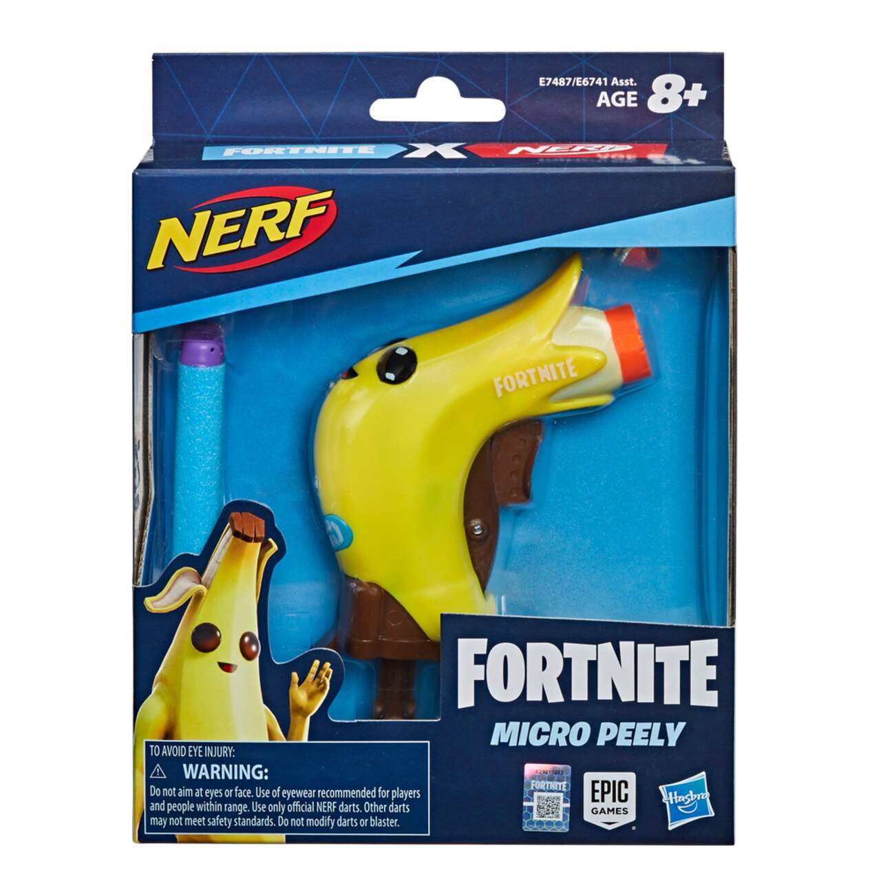 NERF Fortnite Flare Dart Blaster, 3 Official Nerf Mega Whistle Darts, Age  9+