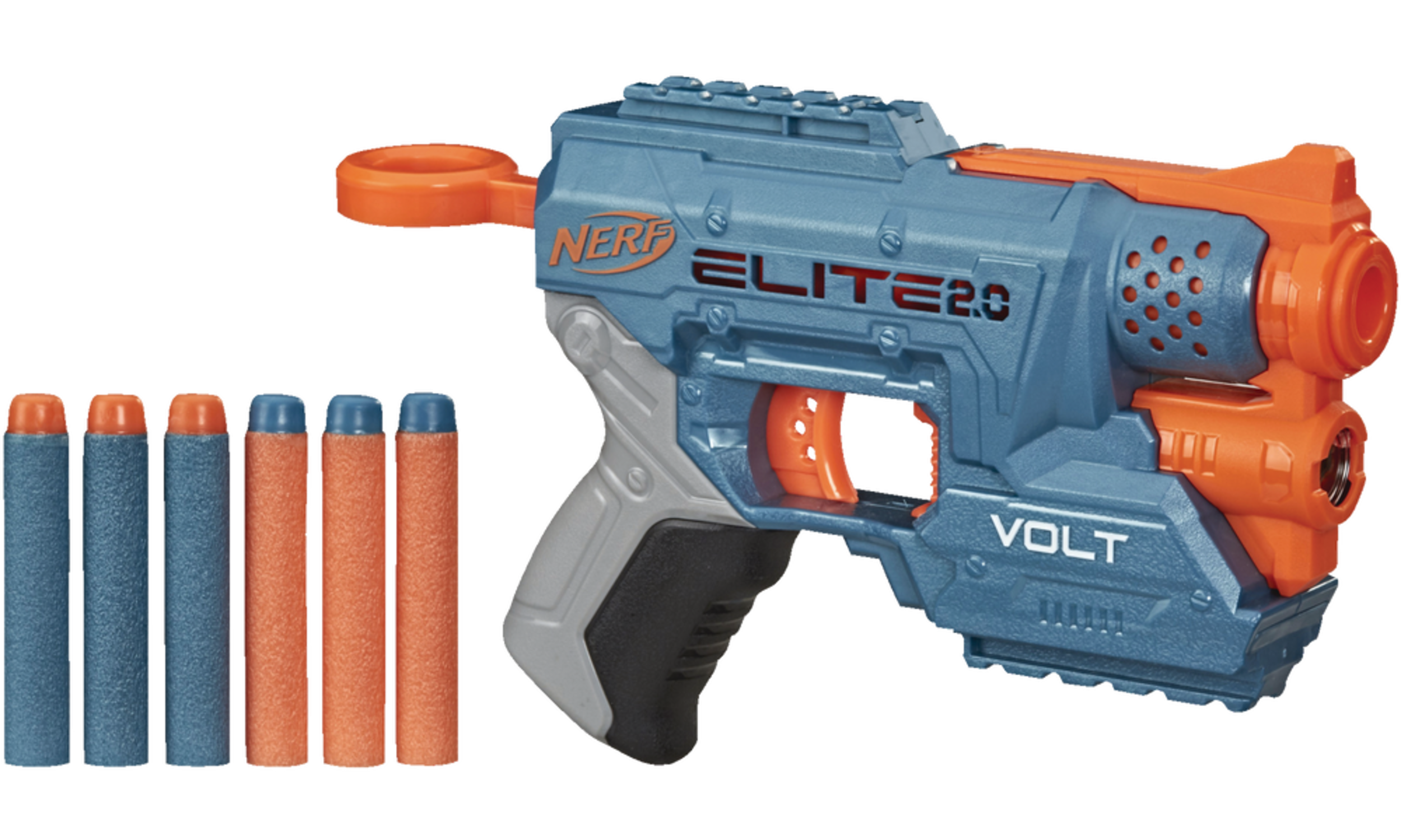 NERF Elite 2.0 Volt SD-1 Blaster Set w/6 NERF Darts & Light Beam Targeting, Ages 8+ Front_Angled_Right