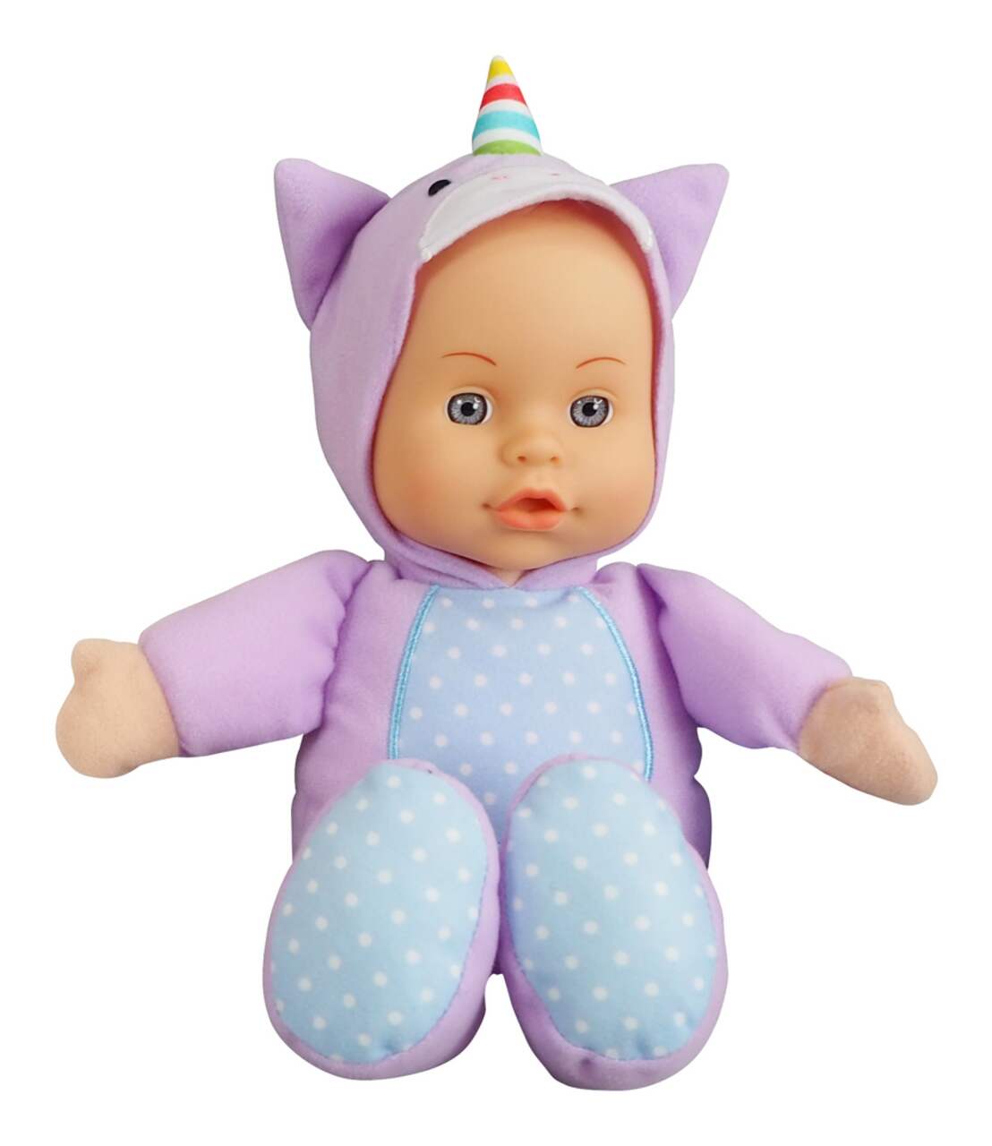 Kisses & Cuddles Deluxe Feed & Care 14-Inch Stuffed Baby Doll w/  Accessories For Toddlers, Assorted, Ages 2+