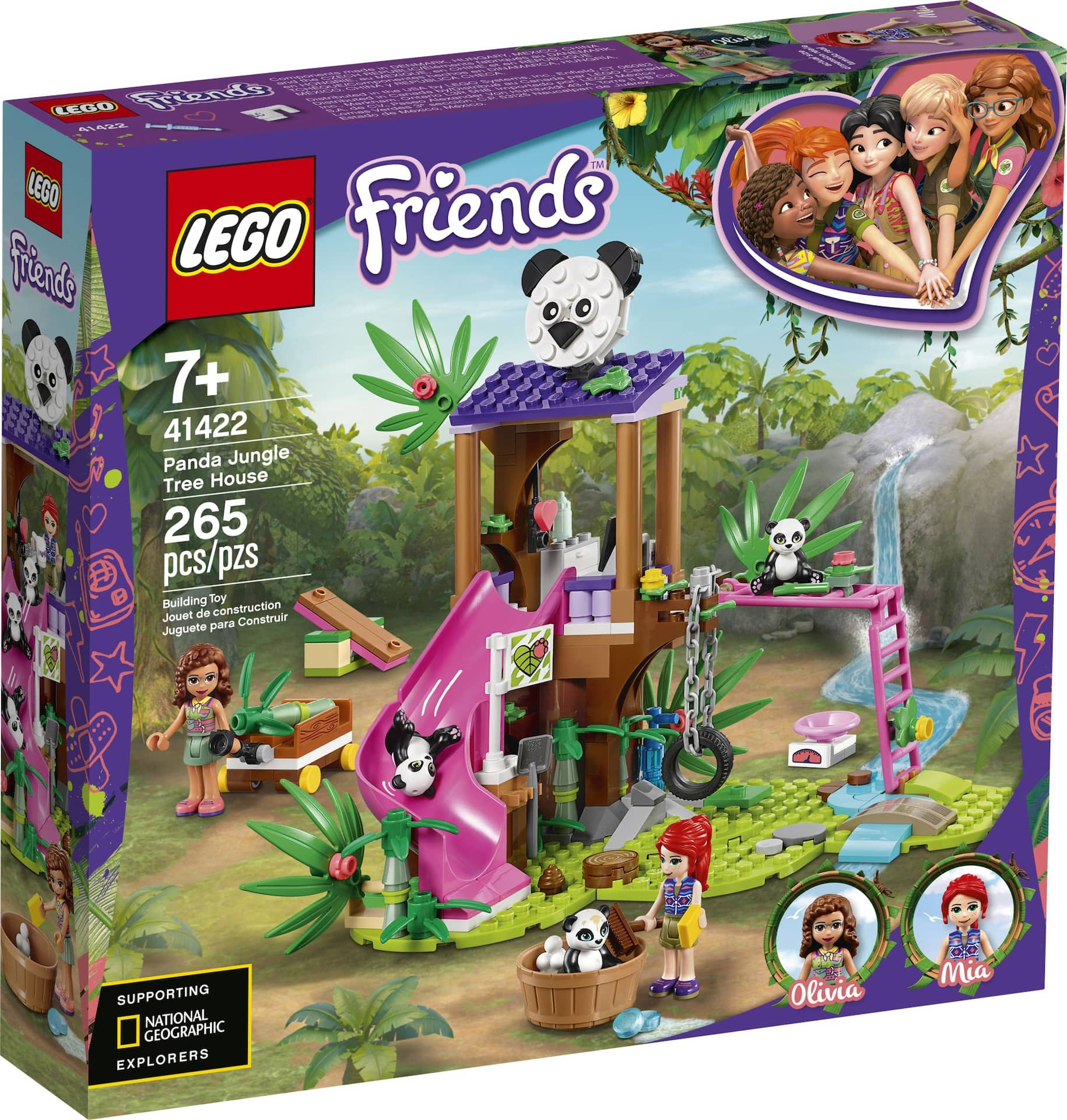 LEGO® Friends Panda Jungle Tree House 41422 Building Toy Kit For Kids ...