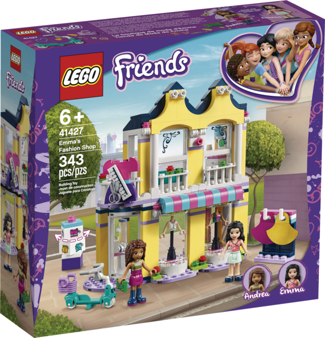 LEGO® Friends Emma's Fashion Shop 41427 Building Toy Kit For Kids, Ages ...