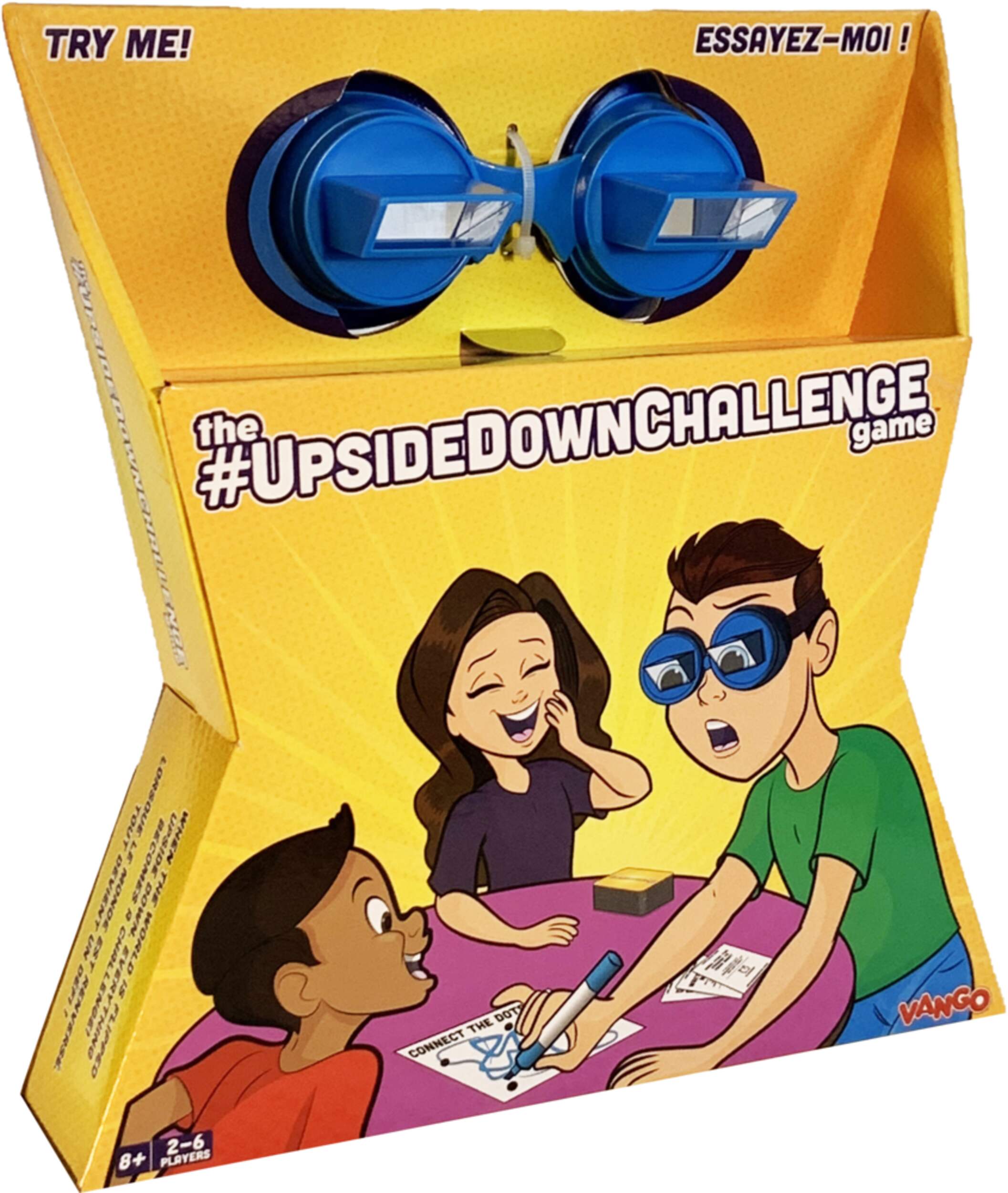 The #UpsideDownChallenge Family Fun Game w/Upside Down Goggles, Ages 8 ...