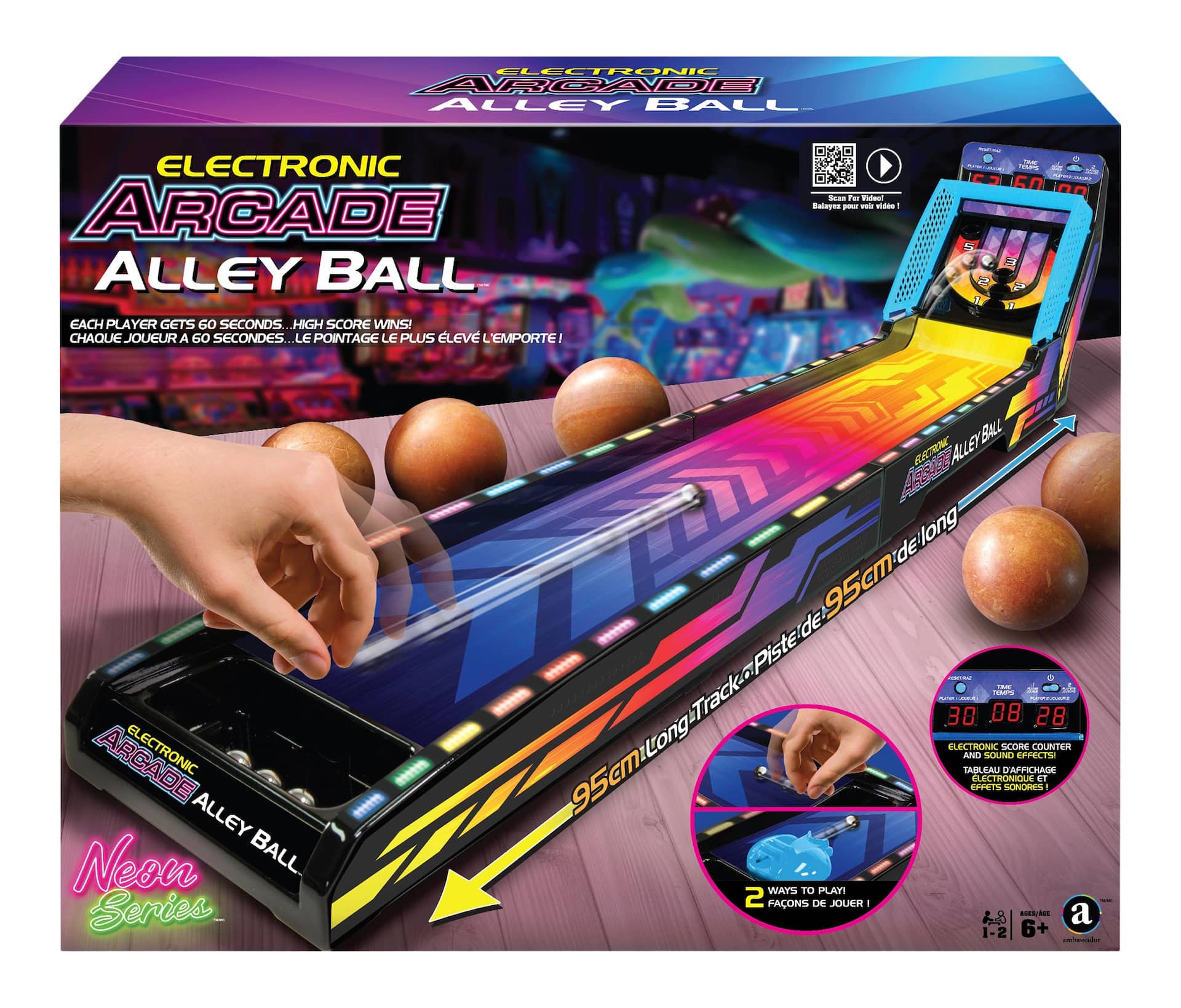 Electronic Arcade Alley Ball Neon Series Game Ages 6 Canadian Tire