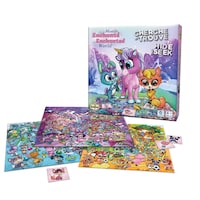 Hide and Seek The Enchanted World Family Board Game, Bilingual, Ages 4+ Composite_or_Mixed