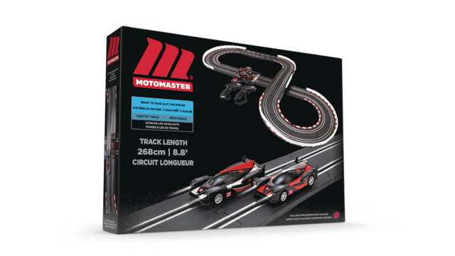 MotoMaster Slot Car & Racetrack Toy Set With Electric Powered Hand ...