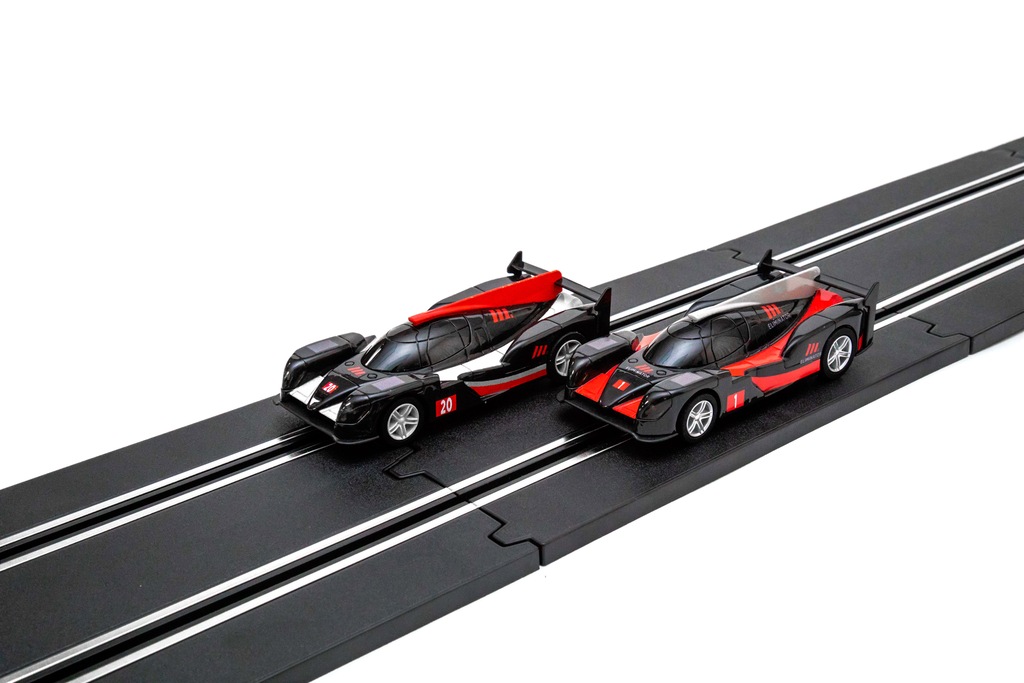 MotoMaster Slot Car & Racetrack Toy Set With Electric Powered Hand Controllers, Ages 8