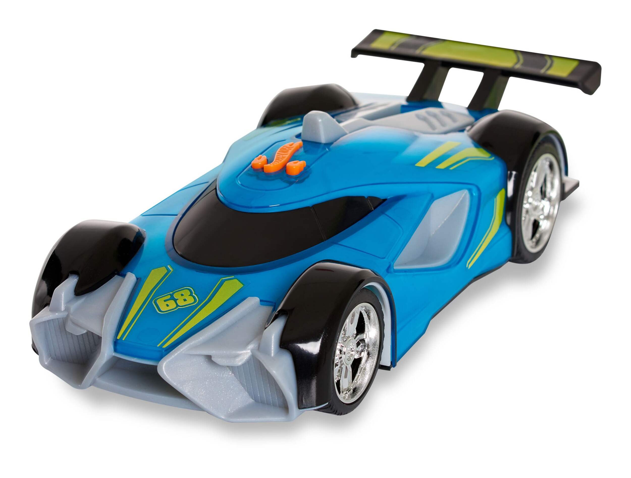 Hot Wheels Color Crashers Toy Race Car, Impact-Activated Light & Sound, Assorted, Ages 3+ Front_Angled_Left
