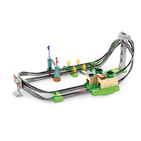 Hot Wheels Mario Kart Circuit Lite Launch & Race Stunt Car Track Playset,  Ages 5+