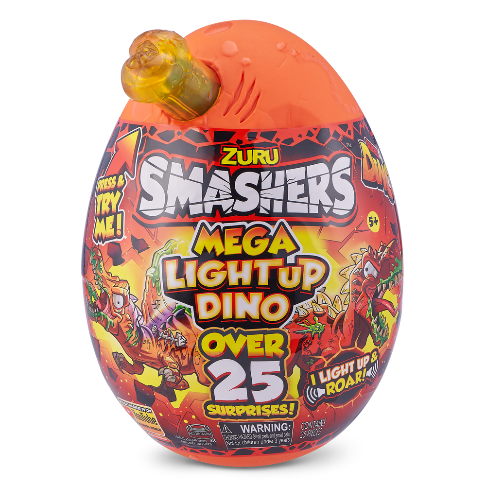 smashers epic dino egg light up