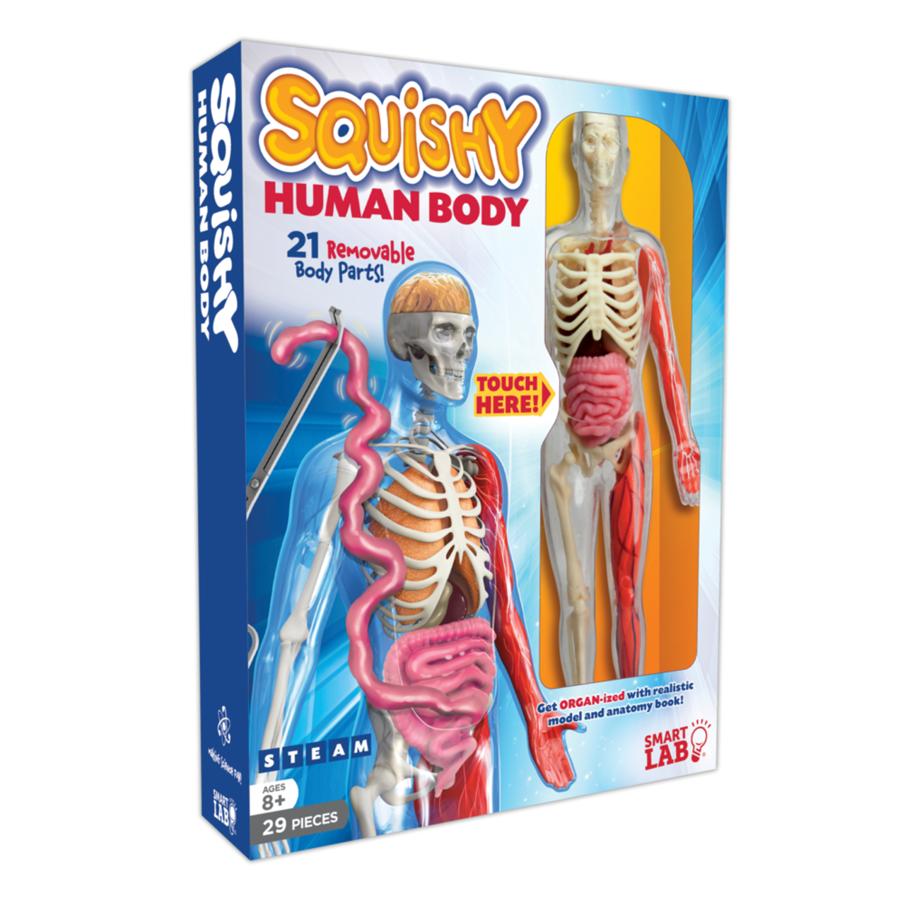 SmartLab Squishy Human Body, 21 removable Body Parts, Age 8+