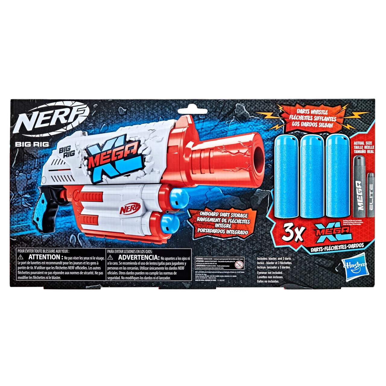 Recharge de 10 fléchettes NERF Mega XL, 8 ans et plus