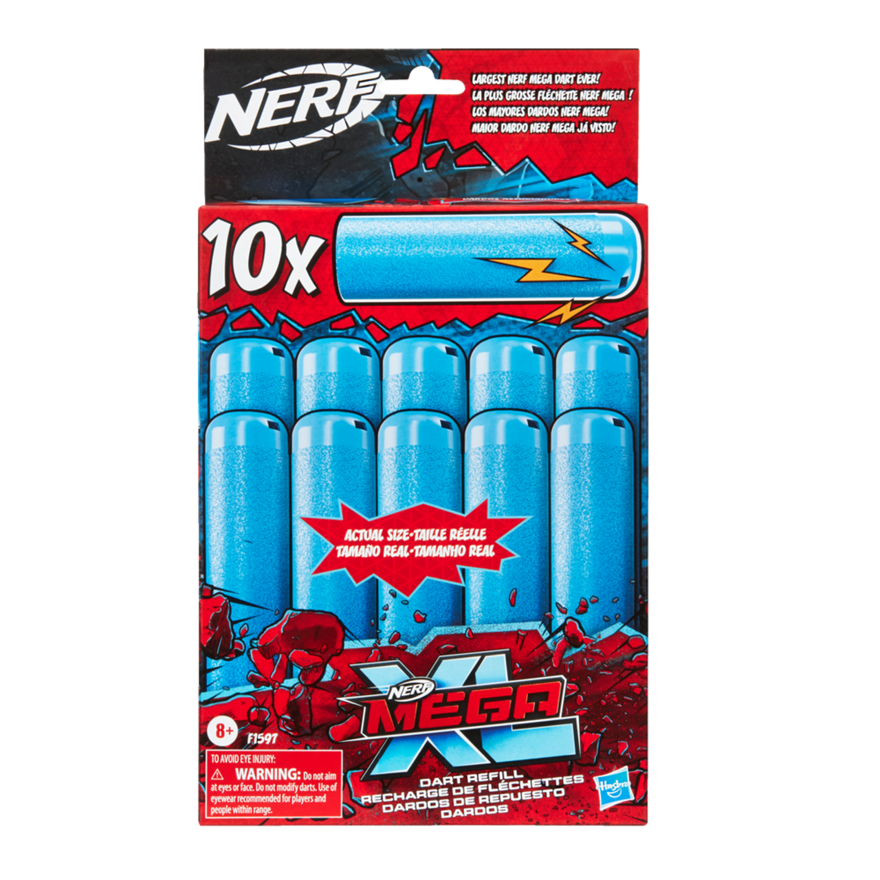 NERF MEGA - Recharges x10 [FLÉCHETTES OFFICIELLES] - Cdiscount Jeux - Jouets