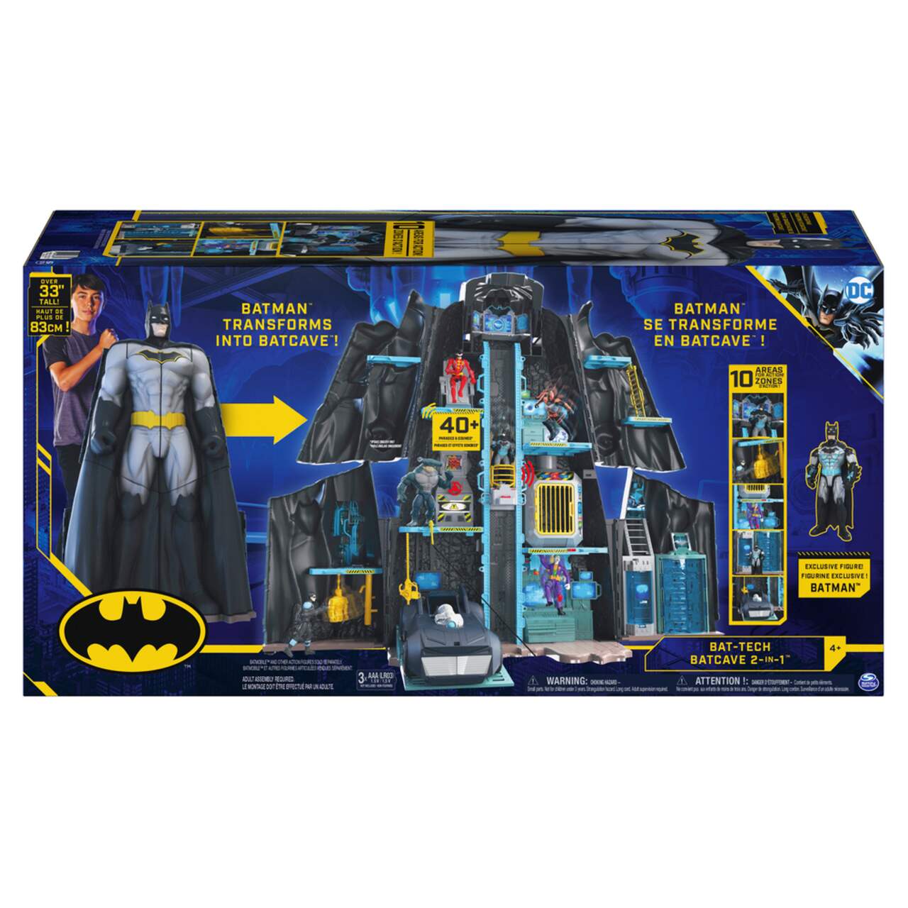 Hot wheels dc comics batman expanding batcave playset hot sale