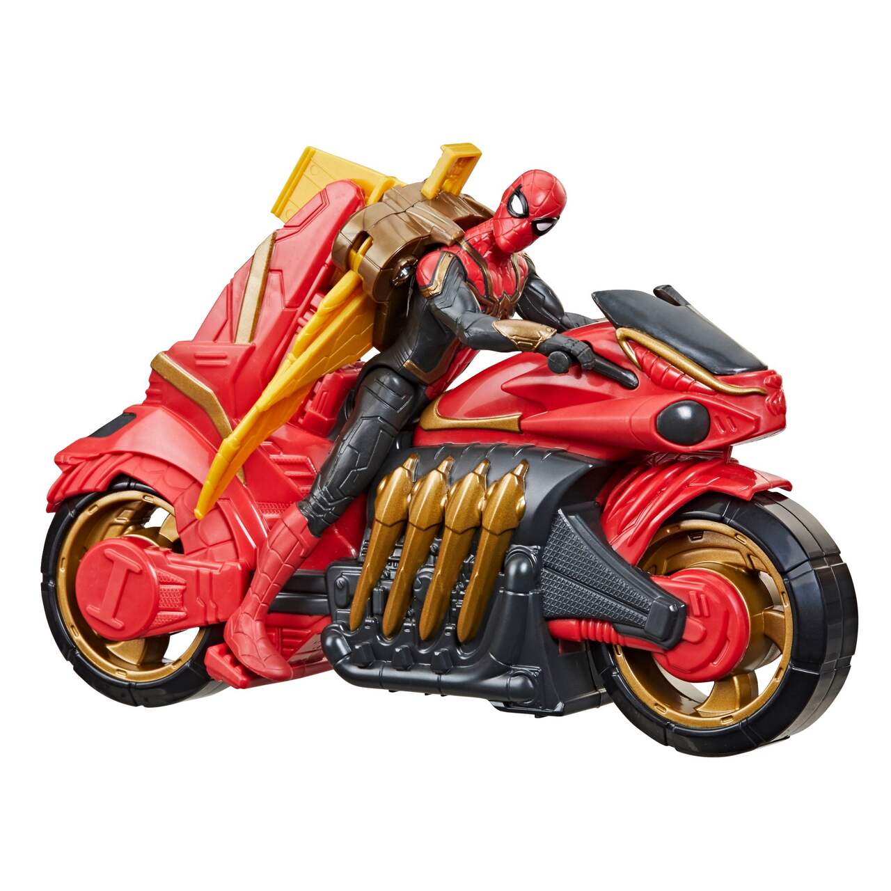Super arachno-moto et figurine articulée avec ailes Marvel Spider