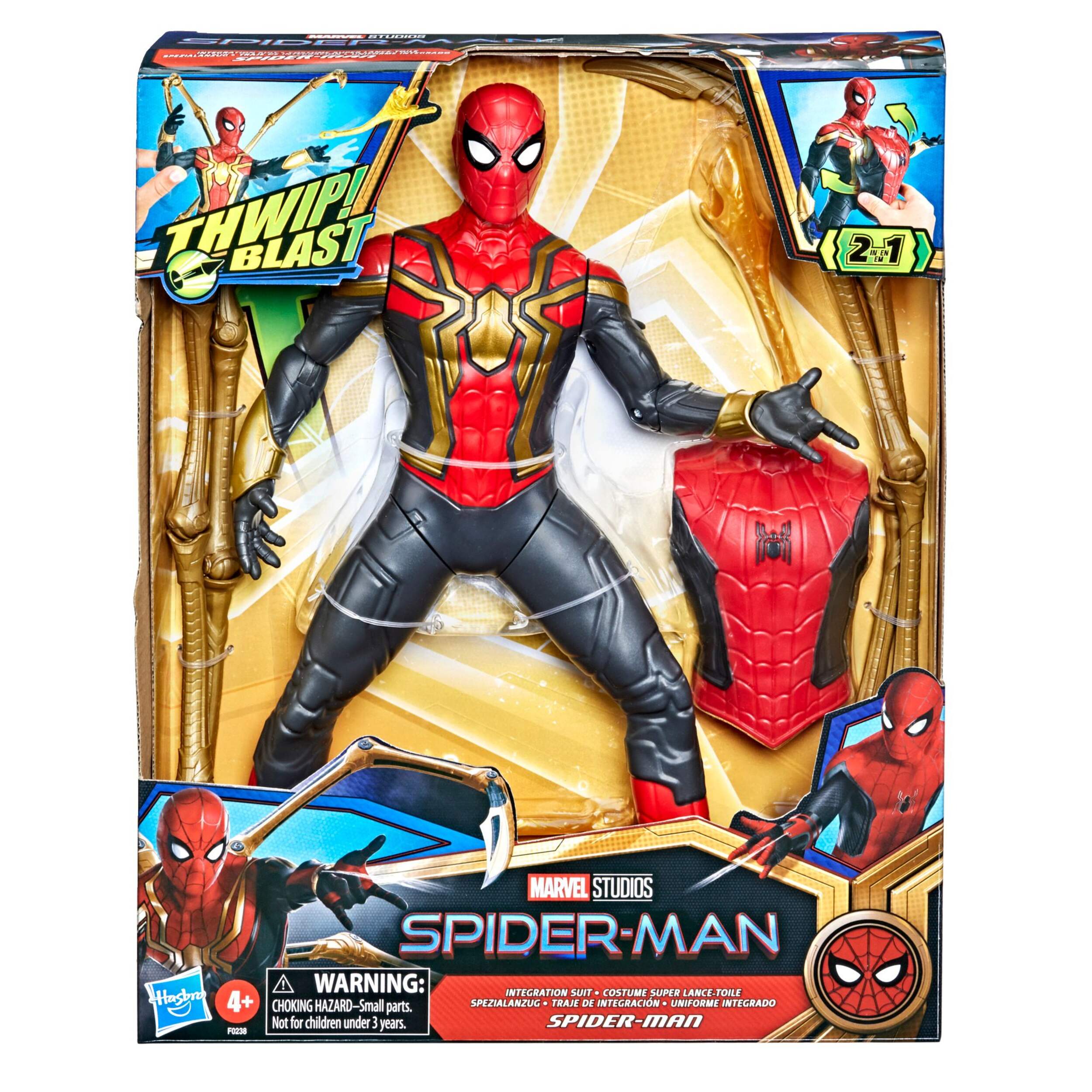 Marvel Spider-Man Movie Action Figure Toy, 6-In, Age 4+ Front_Elevated