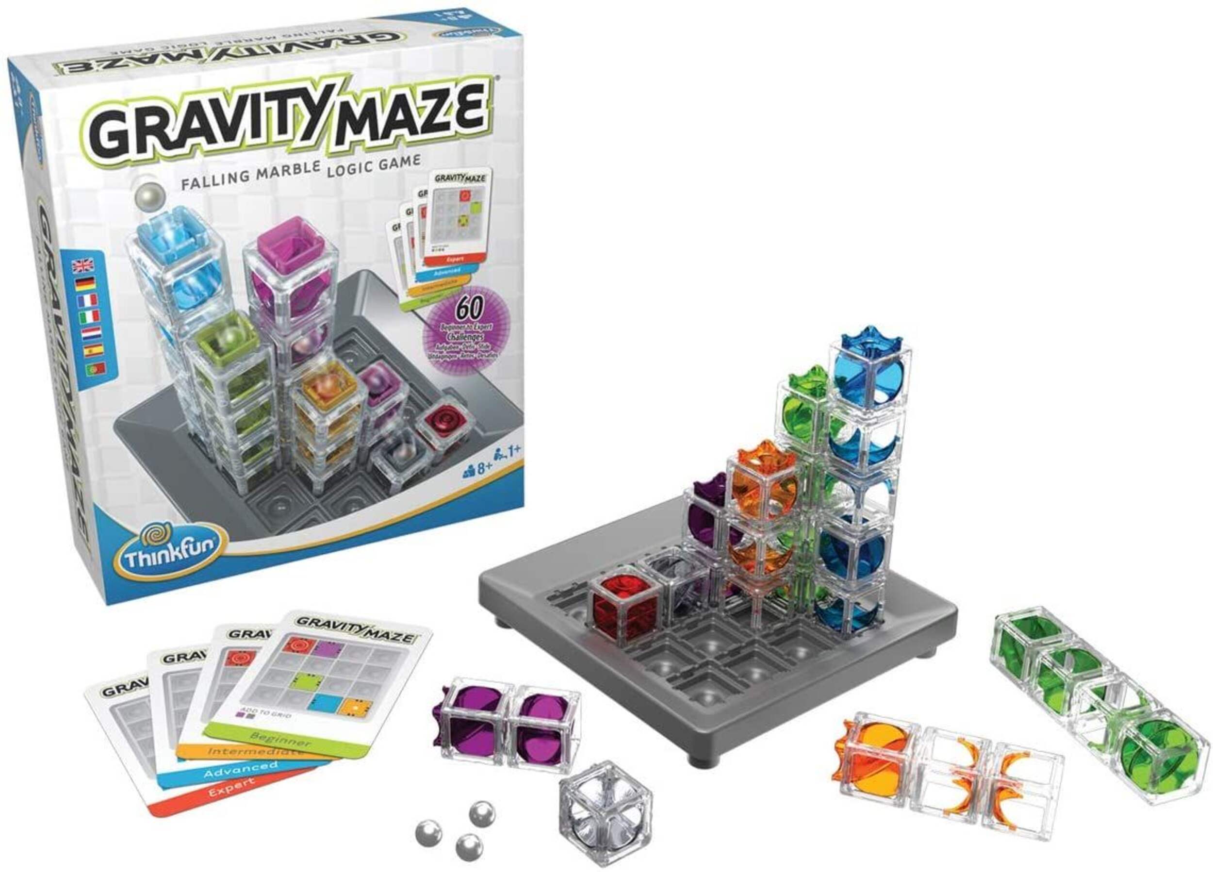 ThinkFun Gravity Maze Falling Marbel Logic Game, Age 8+ Composite_or_Mixed