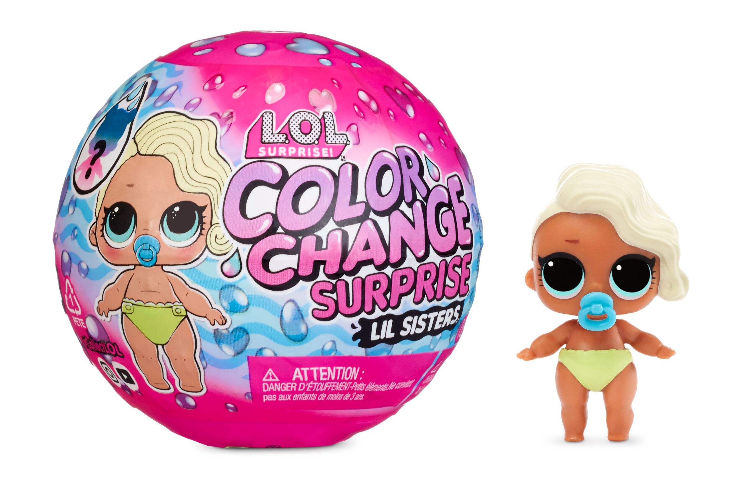 L.O.L. Surprise! Colour Change Surprise Lil Sisters, Assorted, Age 3+ Front_Flat