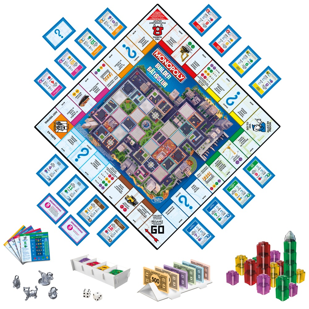 Monopoly Builder Board Game, Strategy Game Bilingual, Age 8+ Canadian Tire