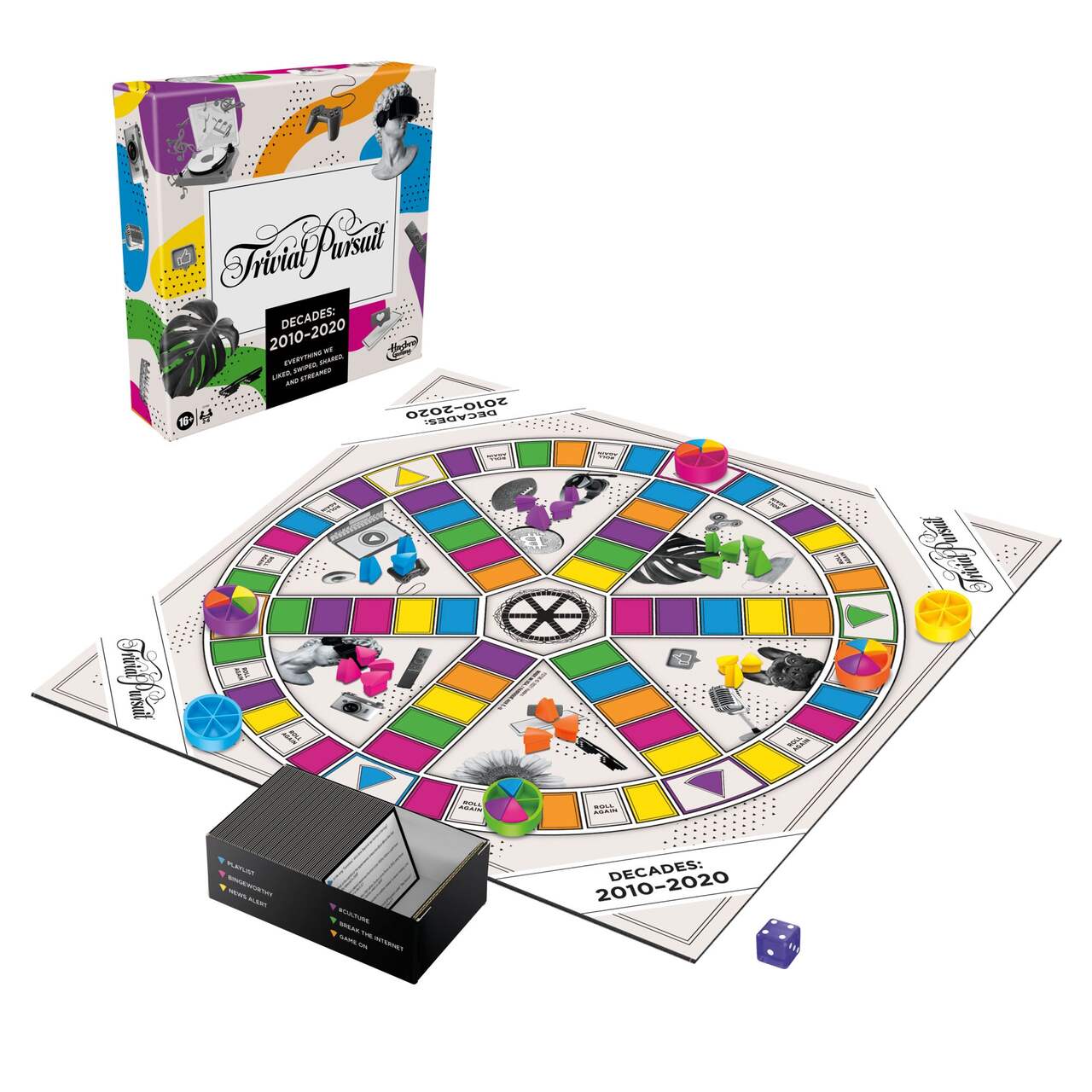 Trivial Pursuit Decades 2010 to 2020 Board Game - English Edition, Ages 16+