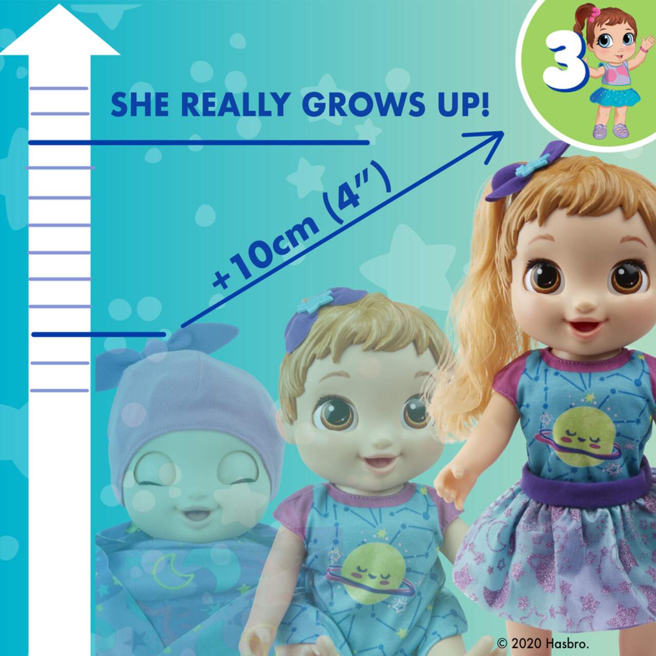 Baby Alive Grows Up (Happy), Blonde Hair, 75+ sounds, Growing