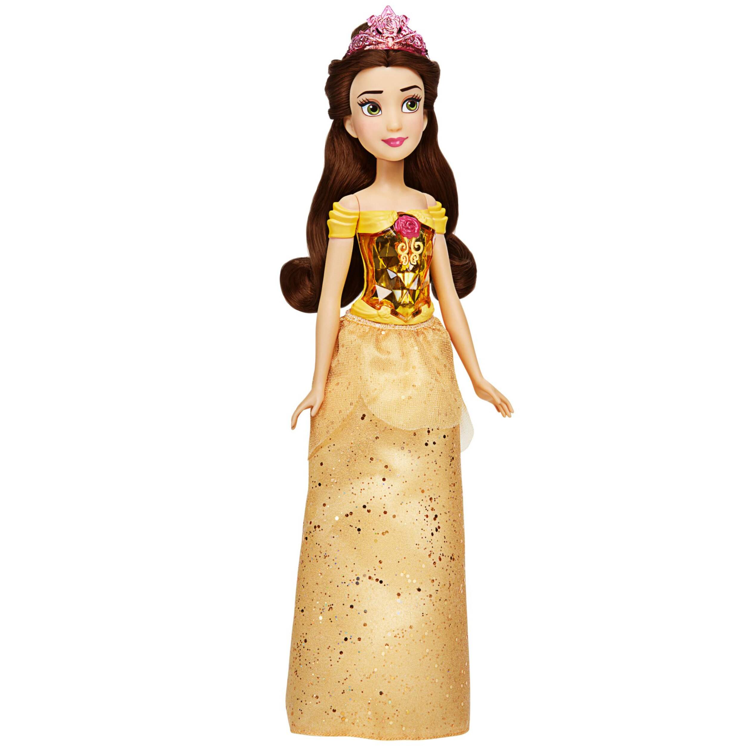 Disney Princess Royal Shimmer Belle Doll, Age 3+ Front_Angled_Right