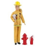 Poupée et coffret de jeu Barbie pompière, blonde, paq. 4, 3 ans et plus Front_Angled_Right