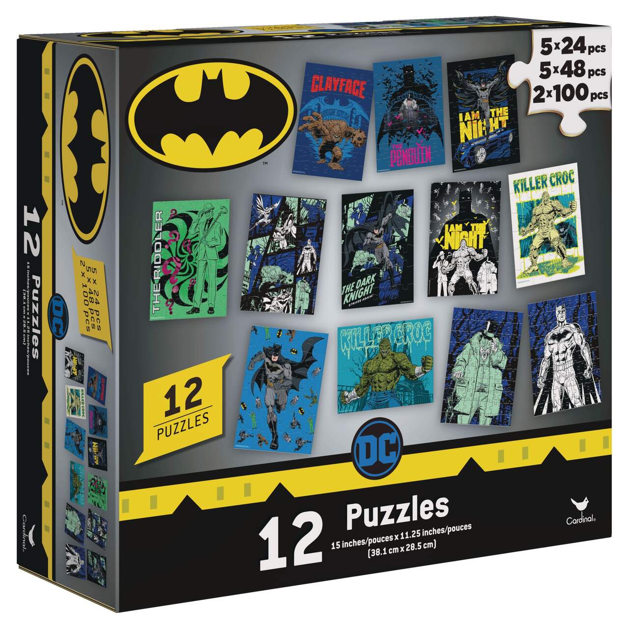 Cardinal 12-Pack Puzzles, Assorted, Age 4+