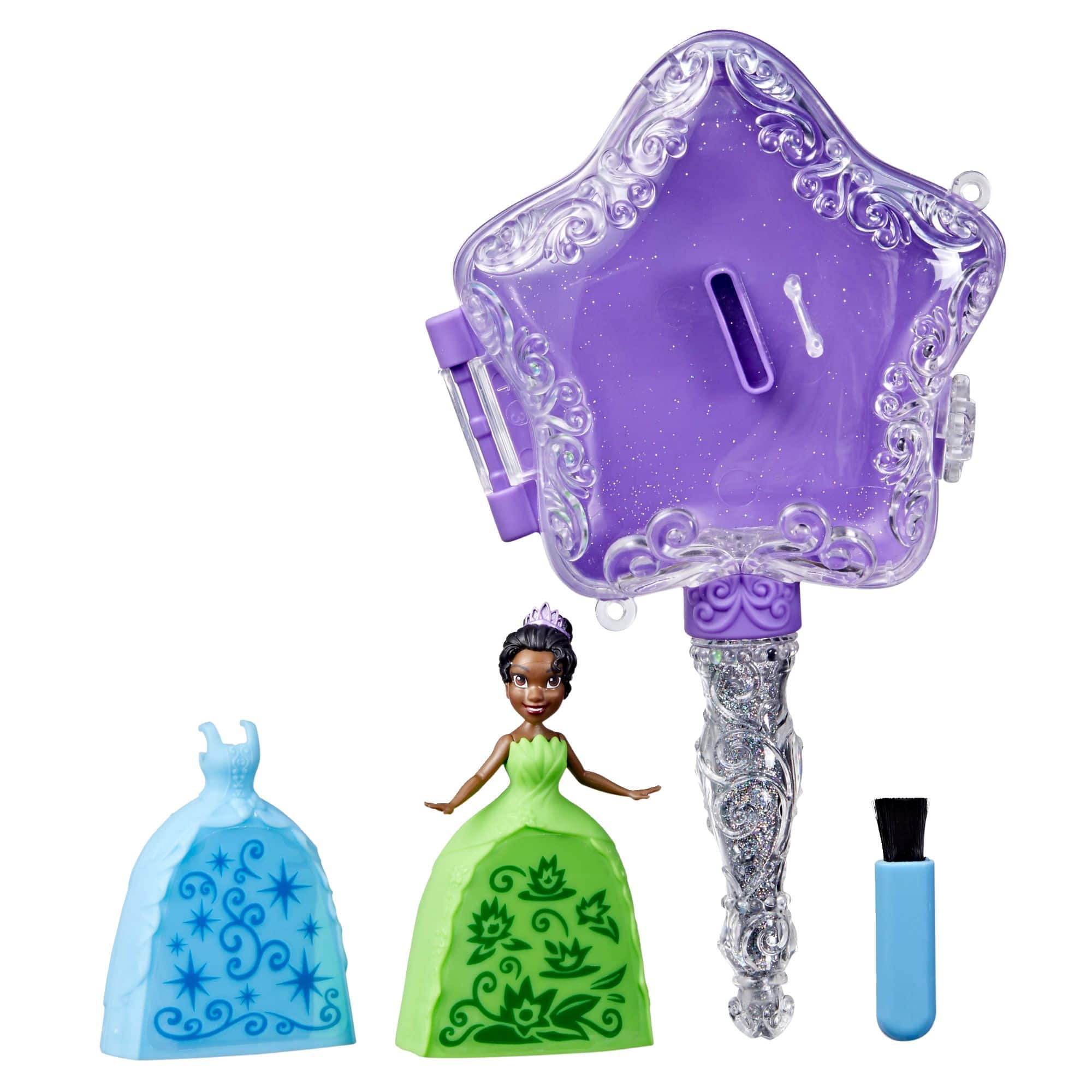 Disney Princess Secret Styles Magic Glitter Wand Doll, Assorted, Age 4+