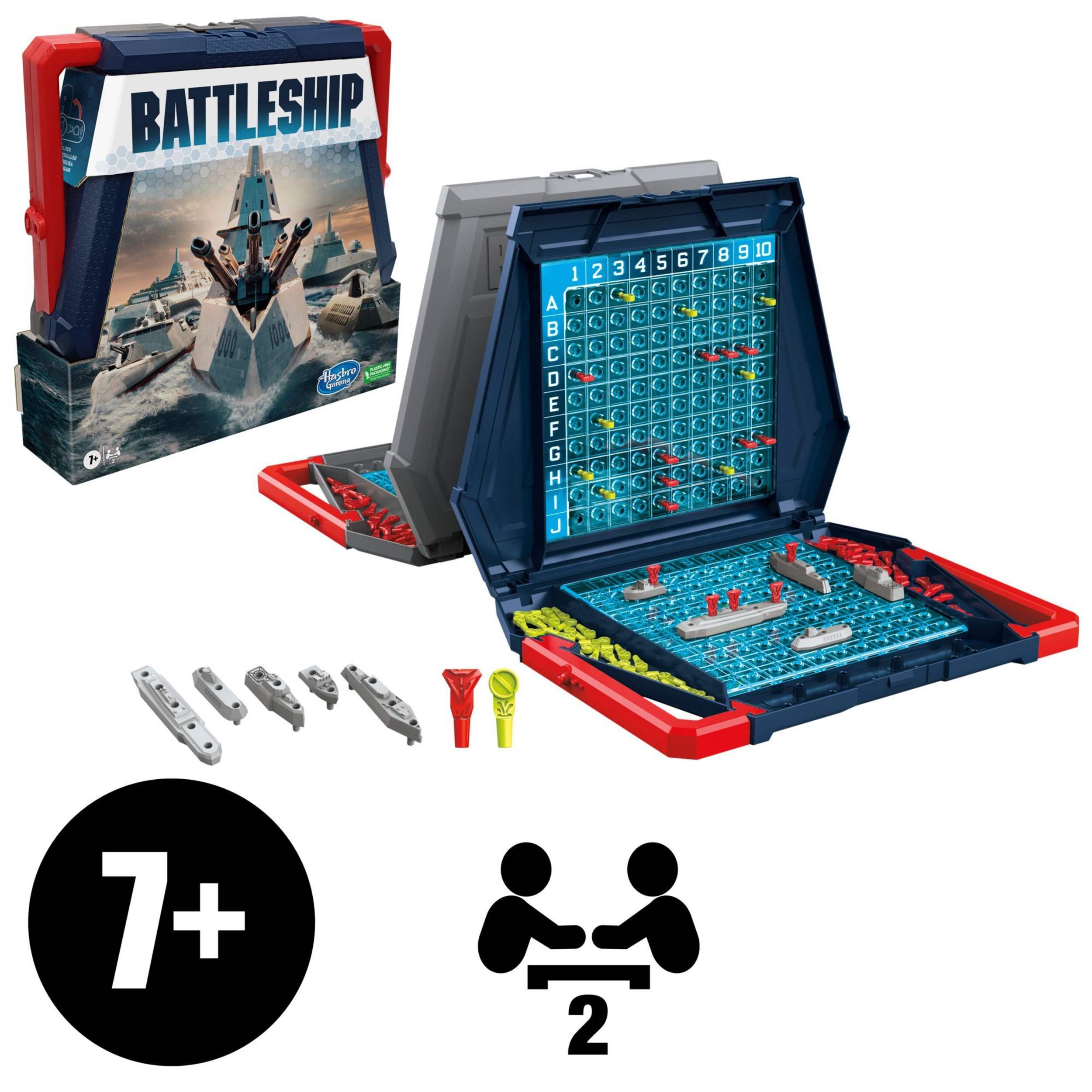 Hasbro Games Battleship Classic Board Game, Strategy Game for Kids, Age 7+ Composite_or_Mixed