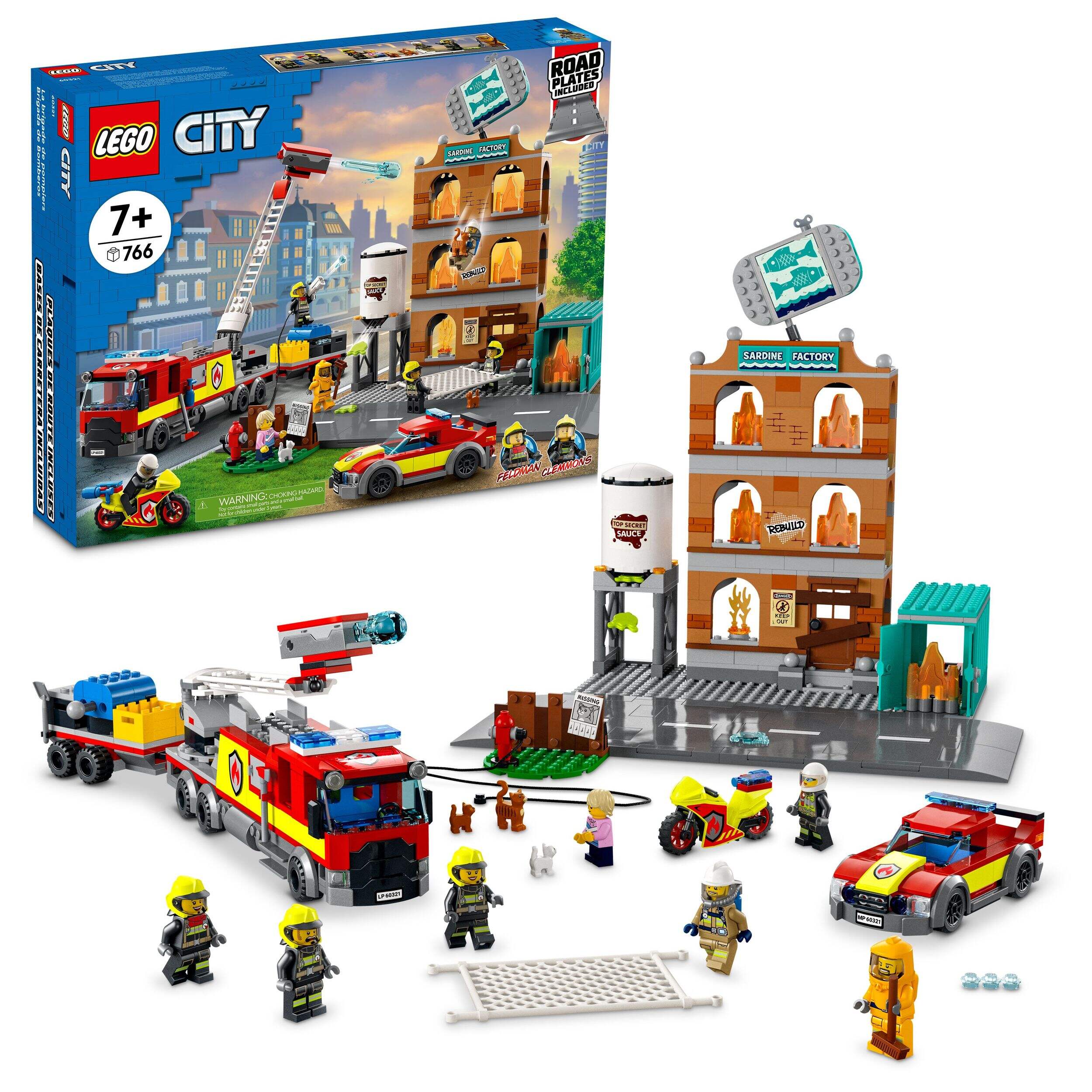 LEGO® City Fire Brigade - 60321, Age 7+ Front_Angled_Right