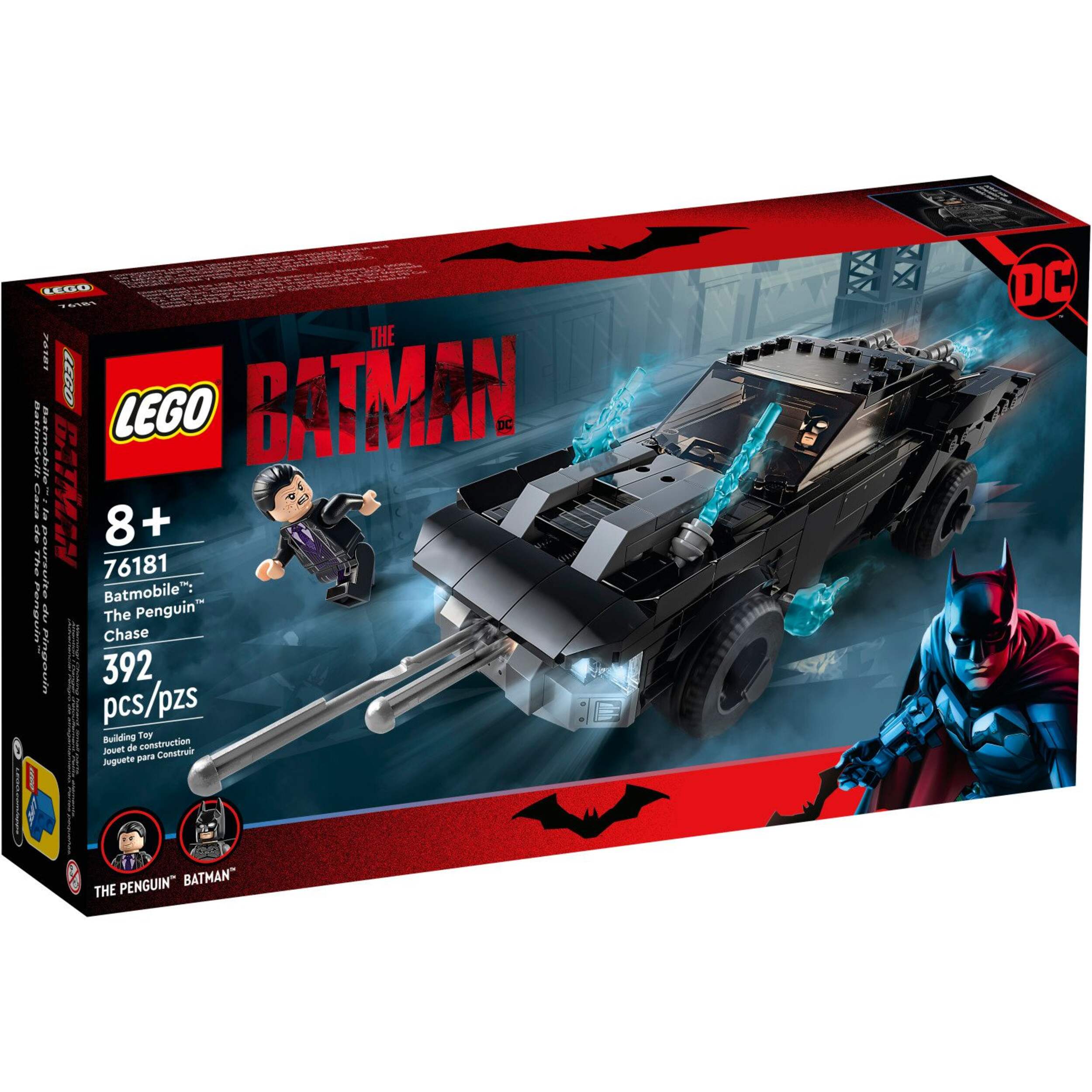 LEGO® DC Batman™ Batmobile: The Penguin™ Chase - 76181,392 pcs, Age 7+ Front_Angled_Right