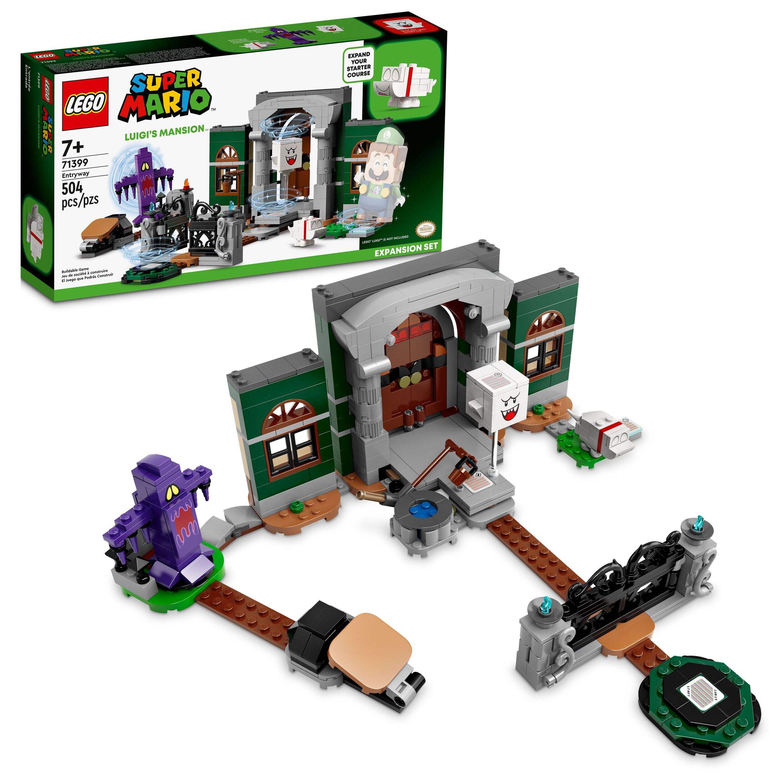 LEGO® Super Mario Luigi’s Mansion™ Entryway Expansion Set - 71399, Age 7+ Front_Three_Fourths_Angled_Right