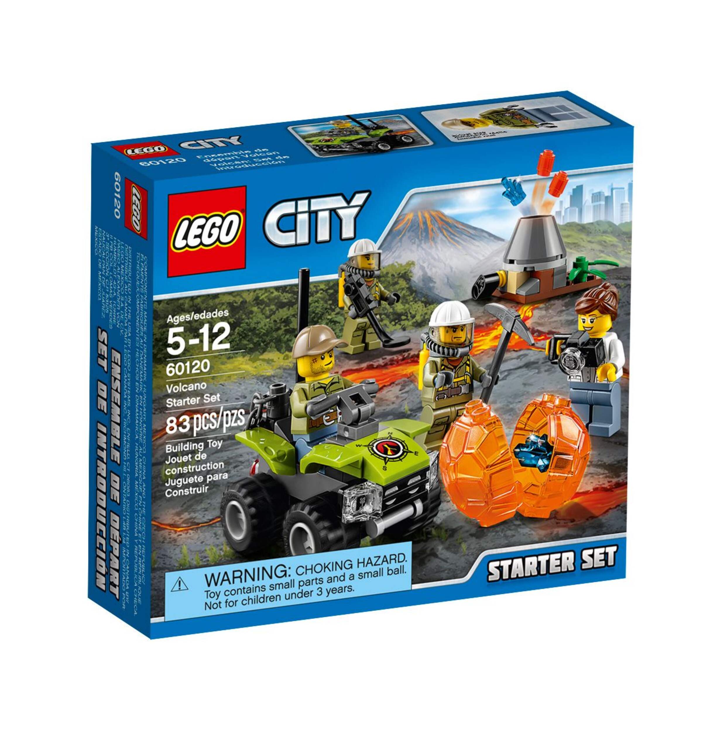 LEGO® City Volcano Explorers Volcano Starter Set, 83-pc Front_Angled_Right