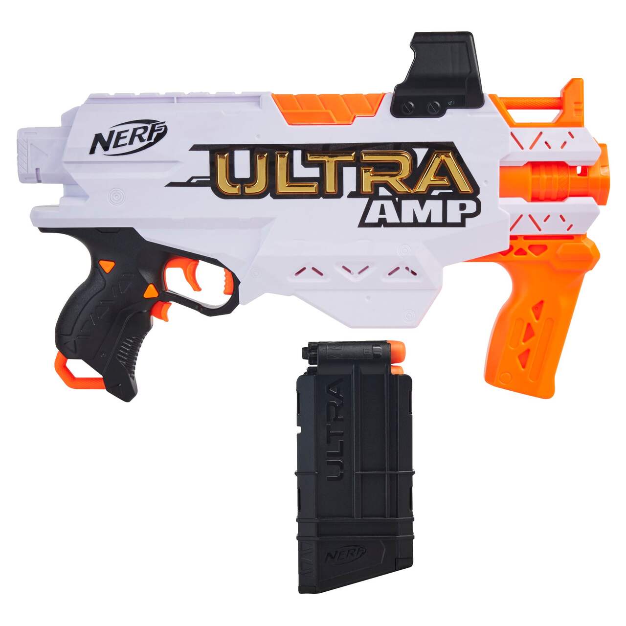 Pistolet motorisé NERF Ultra Amp Bravo avec 6 fléchettes NERF
