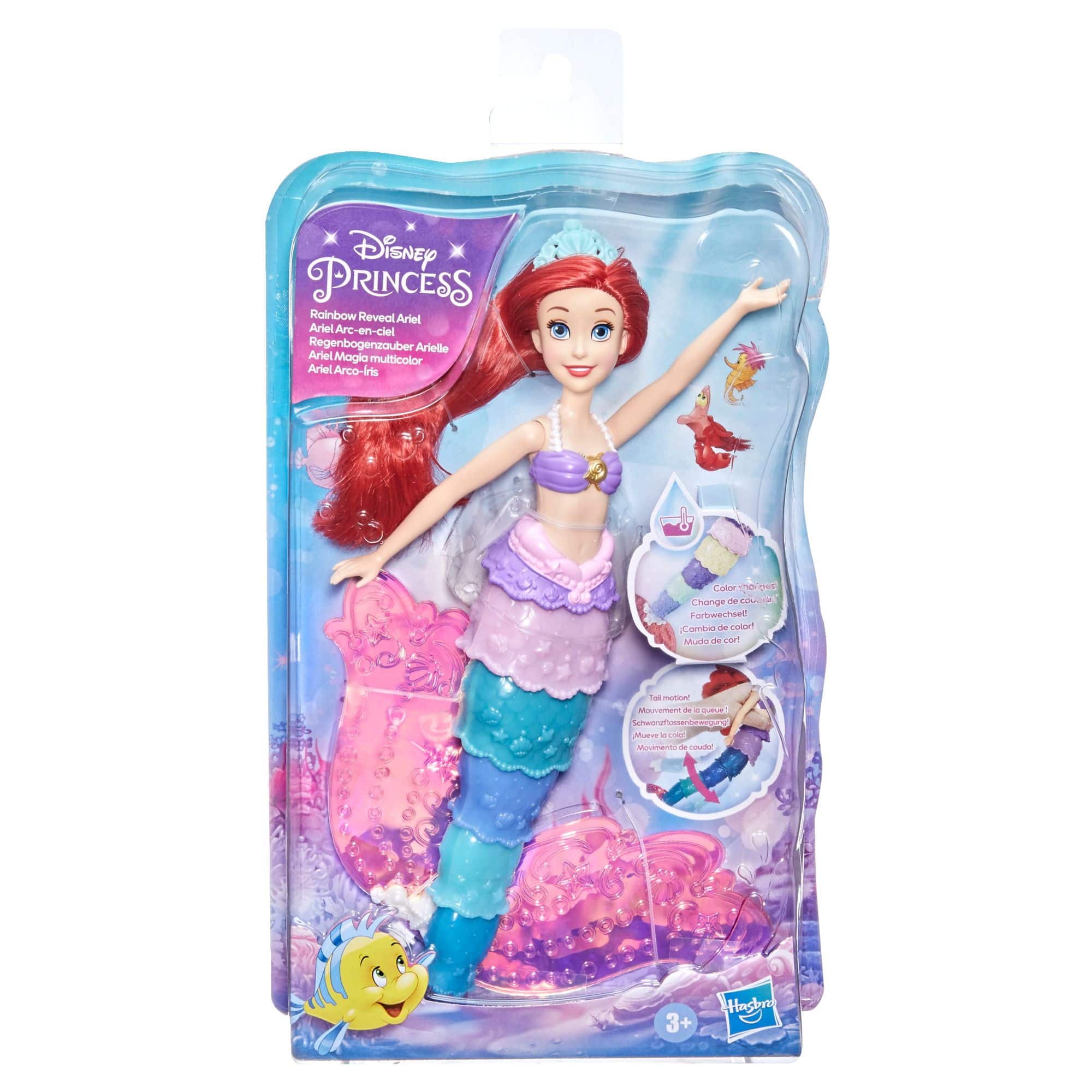 Hasbro Disney Princess™ Rainbow Reveal Ariel Ariel Doll Toy Set For Kids  Ages 3+