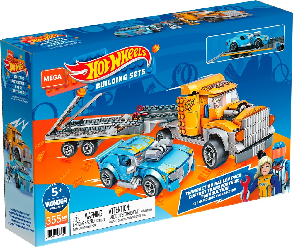 Mega Construx™ Hot Wheels® Twinduction™ Hauler Pack, 343 pcs, Age 5