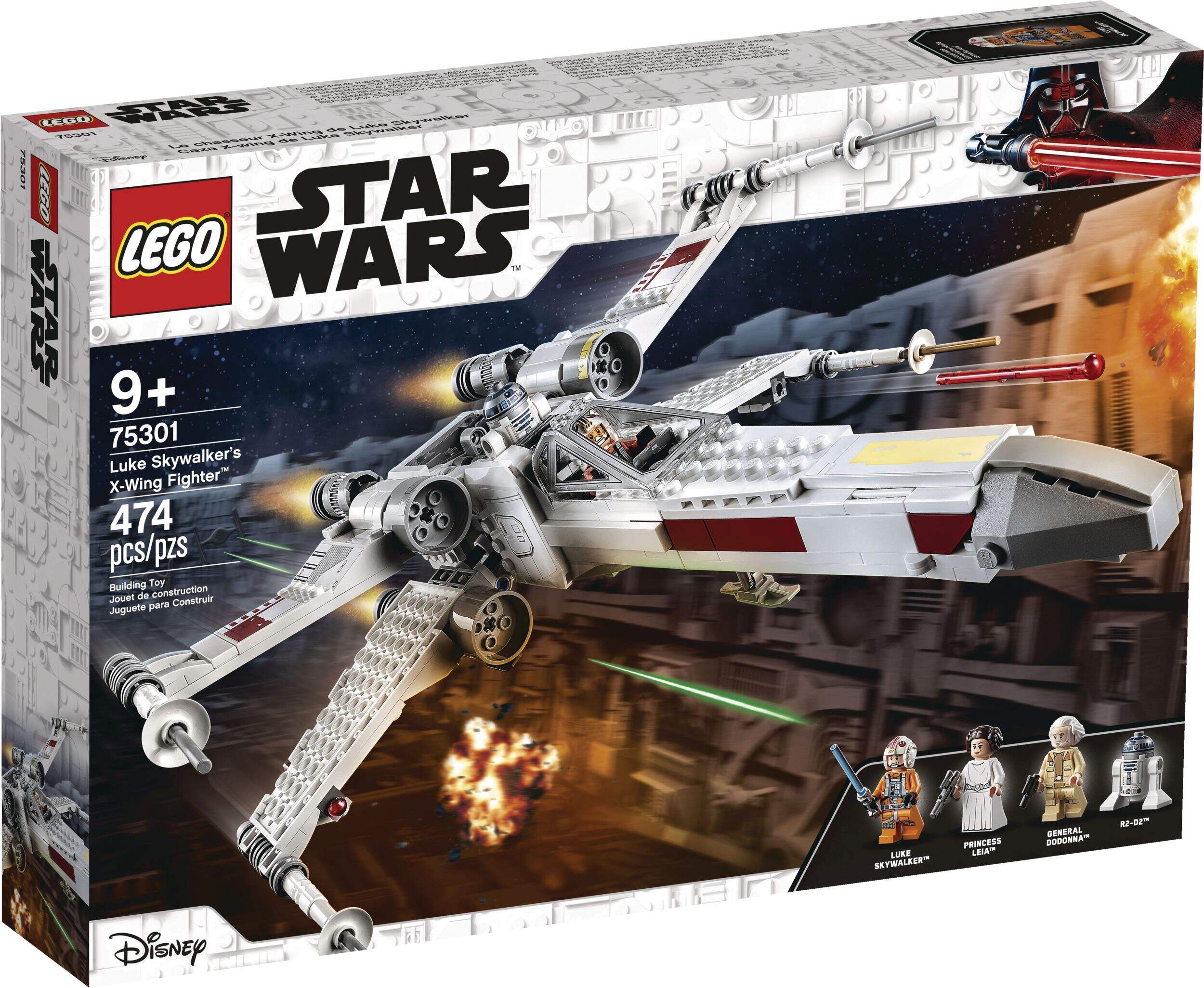 LEGO® Star Wars™ Luke Skywalker’s X-Wing Fighter™ - 75301, Age 9+ Front_Angled_Right