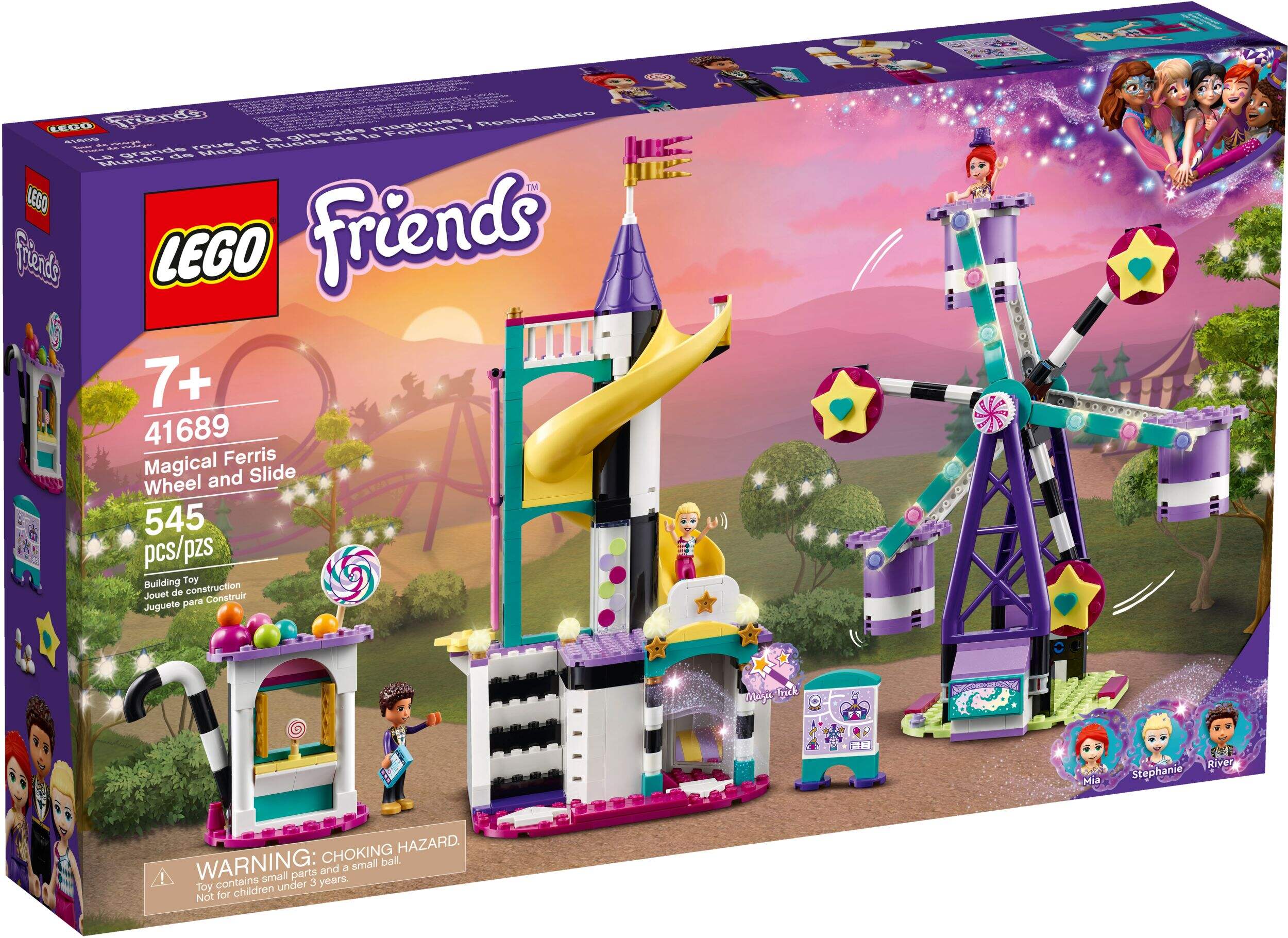 LEGO® Friends Ferris Wheel and Slide - 41689, 544 pcs, Age 10+ Front_Angled_Right