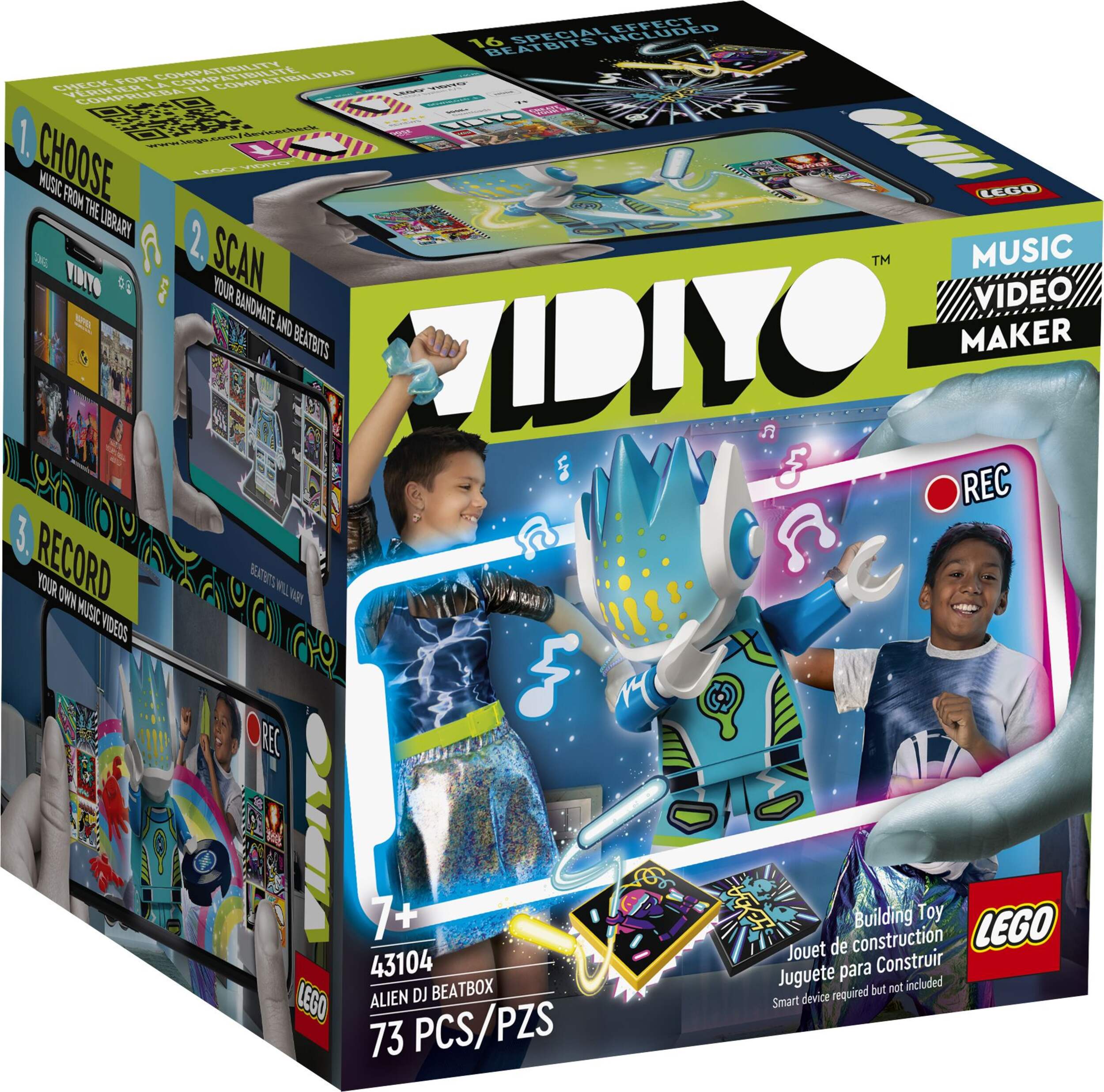 LEGO® VIDIYO™ Alien DJ BeatBox - 43104, 73 pcs, Age 5+ Front_Angled_Right