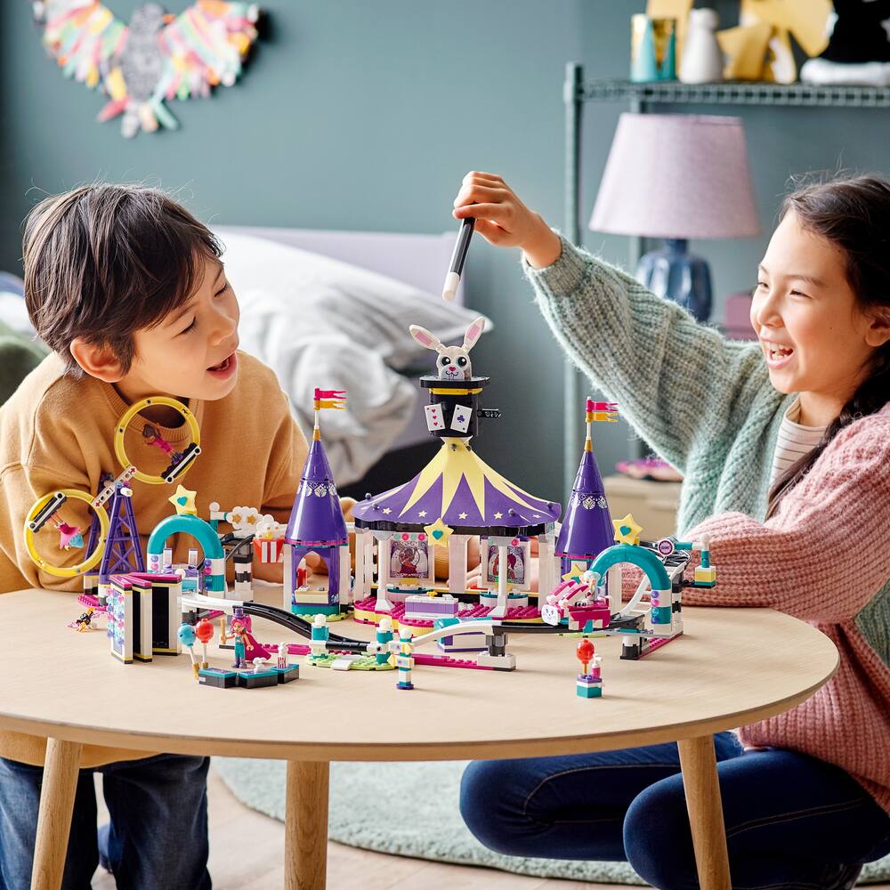 lego magical funfair roller coaster