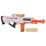 NERF Ultra Pharaoh Blaster - Gold Accents, 10-Dart Clip, 10 NERF Ultra Darts, Age 8+ Front_Three_Fourths_Angled_Right
