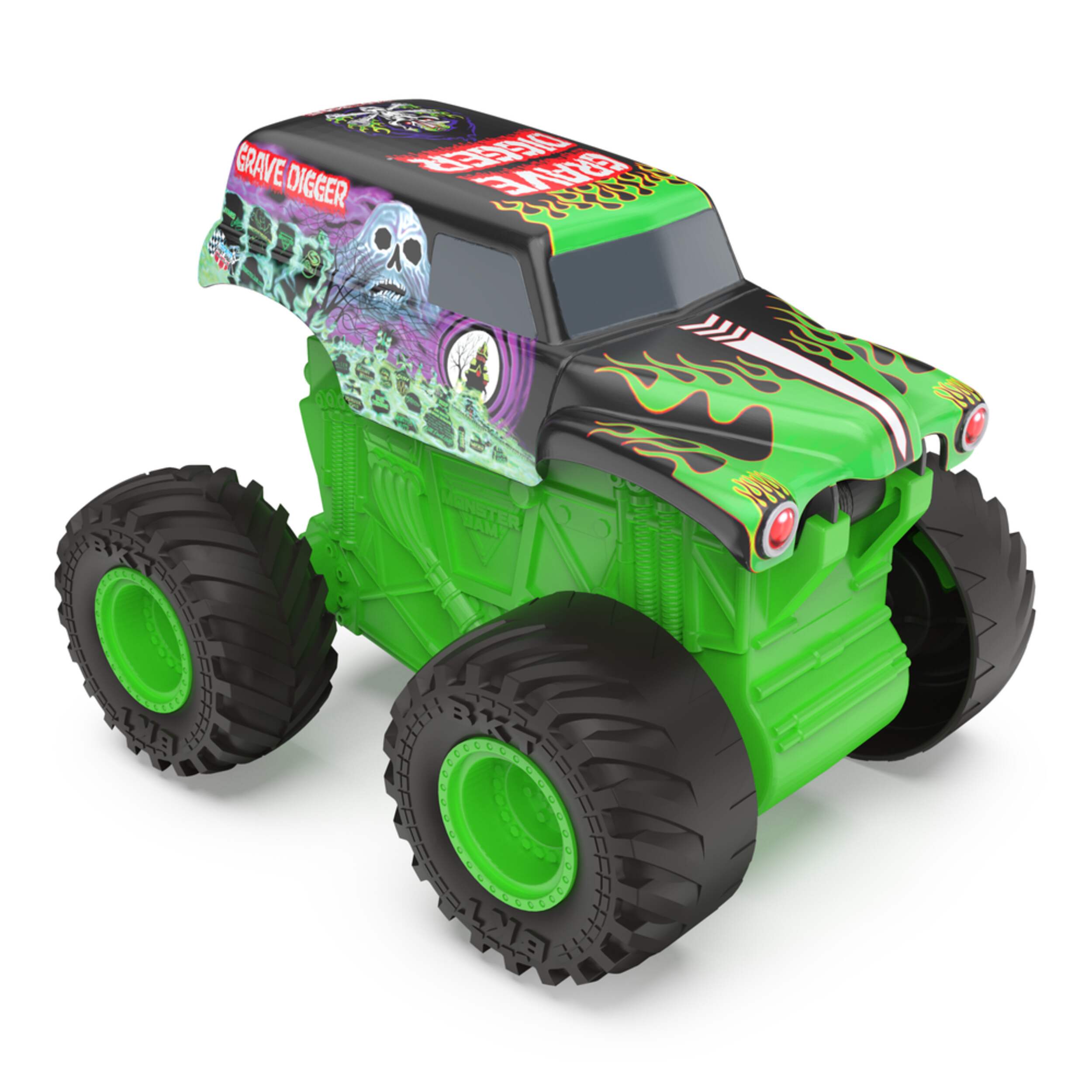 Monster Jam 1:43 Scale Click & Flip Trucks, Assorted, Age 1+ Front_Three_Fourths_Angled_Right
