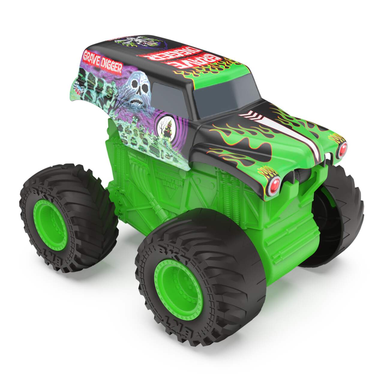 Colorful Monster Jam Monster Trucks · Creative Fabrica