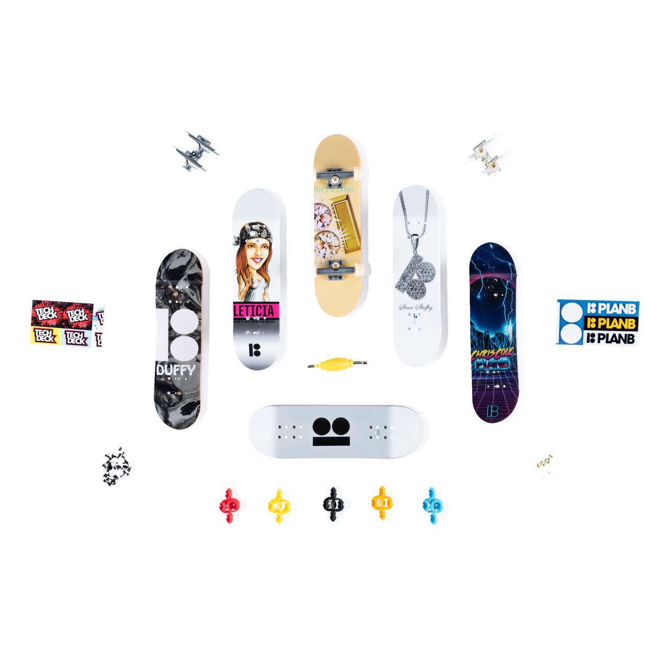 Pack 4 Finger Skates Tech Deck (Modèle Aléatoire) - Jouets d