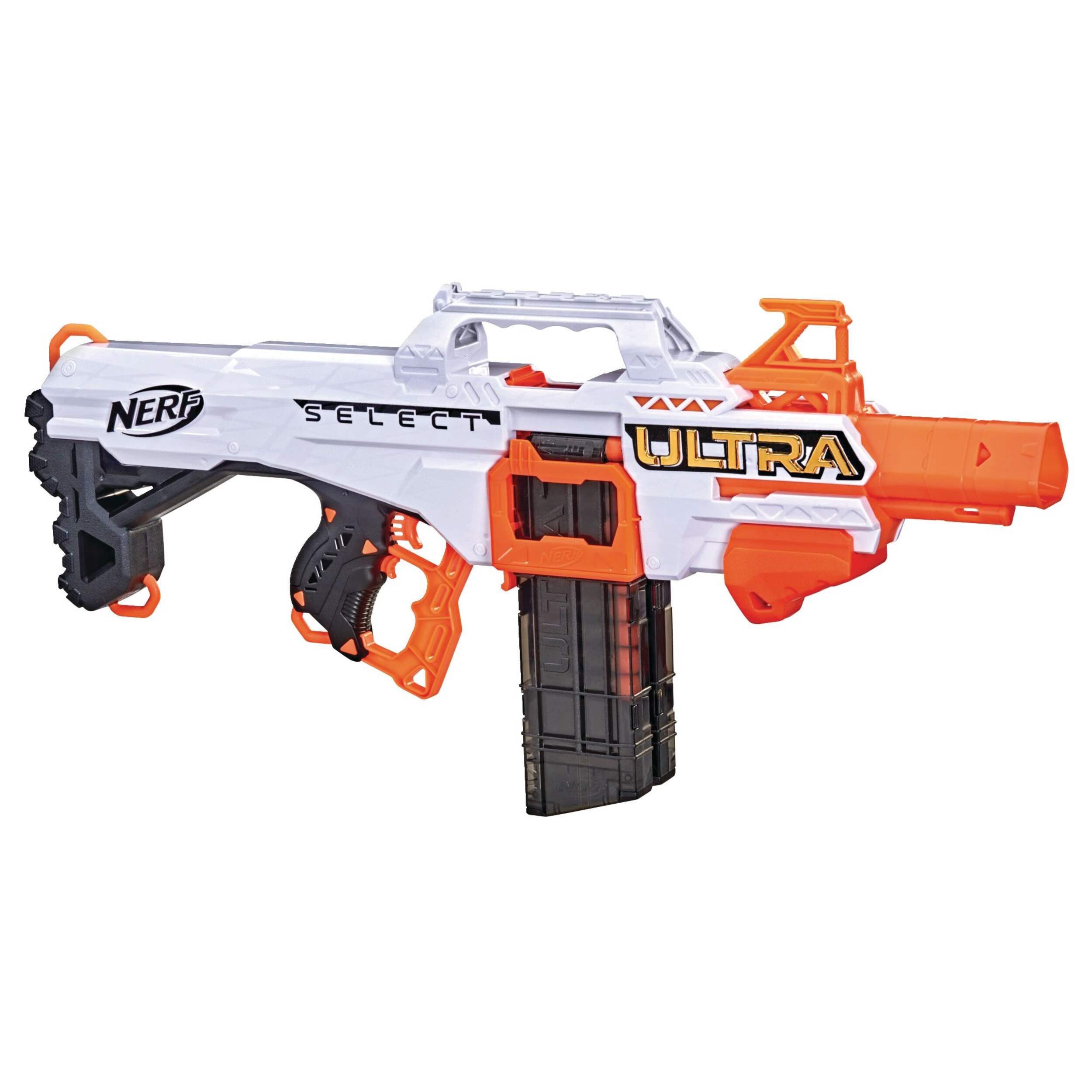 NERF Ultra Select Fully Motorized Blaster, Age 6+ Front_Three_Fourths_Angled_Right