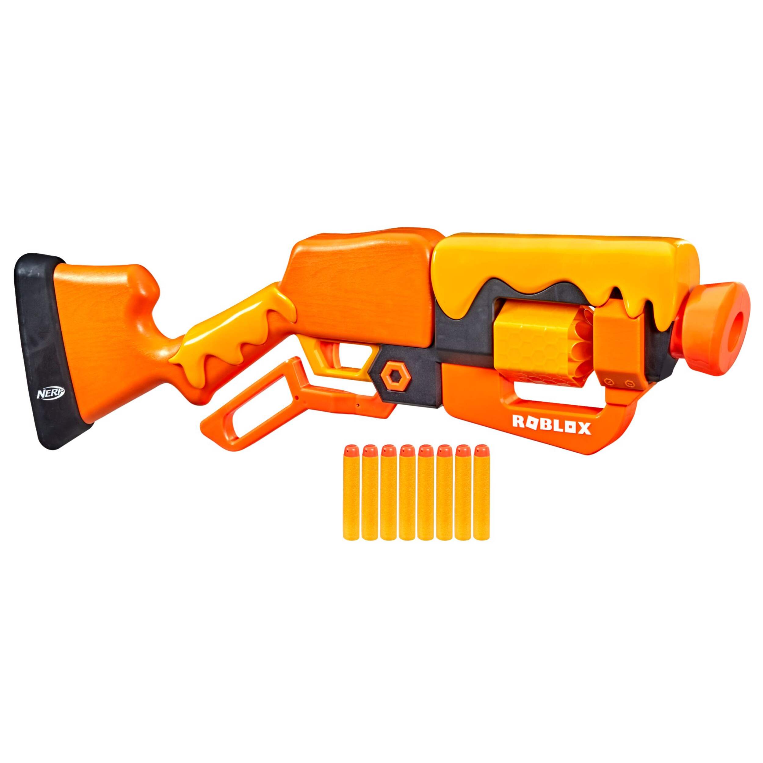 NERF Roblox Adopt Me! Lever Action Dart Blaster, Rotating 8-Dart Drum, 8 Elite Darts, Age 5+ Composite_or_Mixed