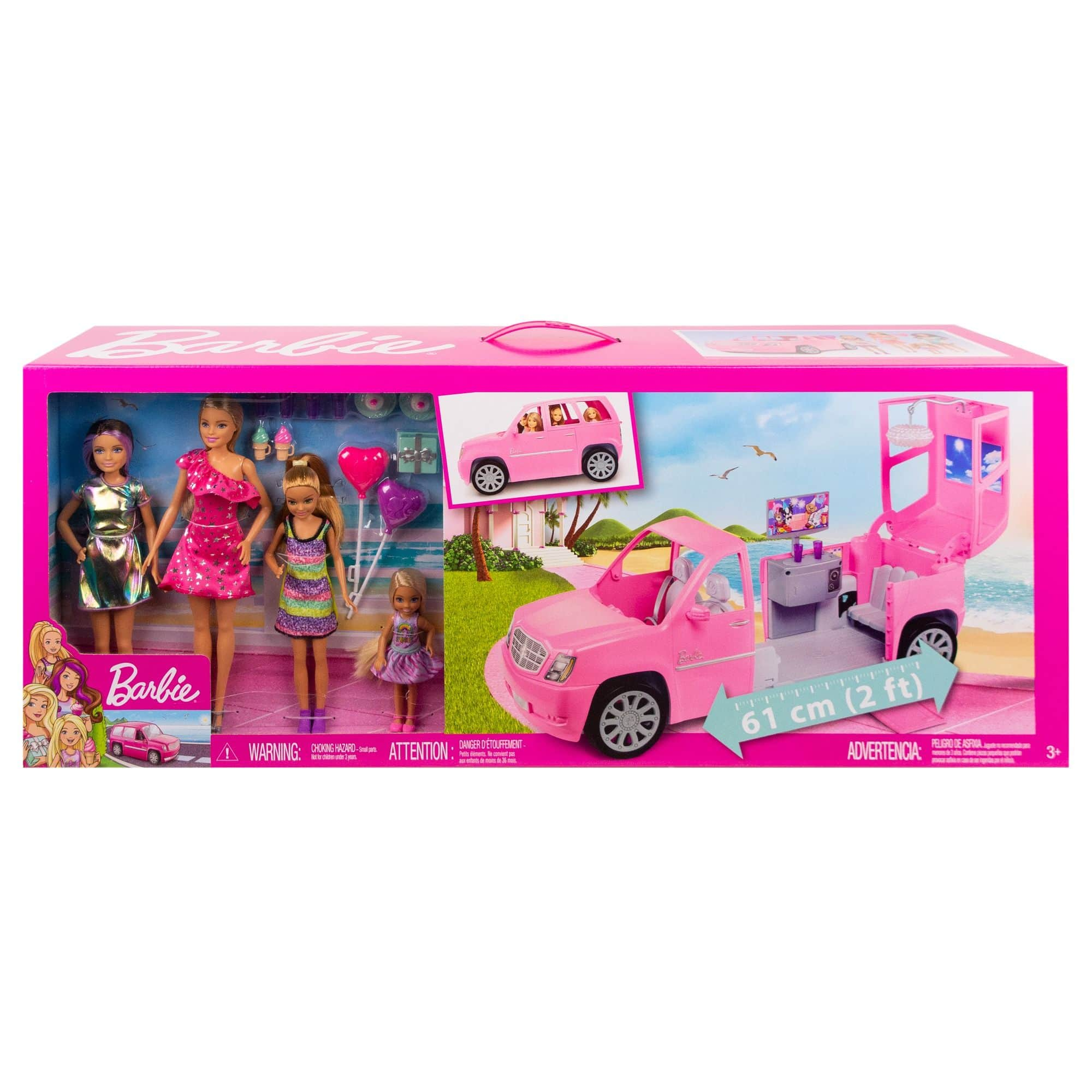 Barbie 4 Dolls Vehicle Accessories Expands to 2 ft.Age 3 Canadian Tire