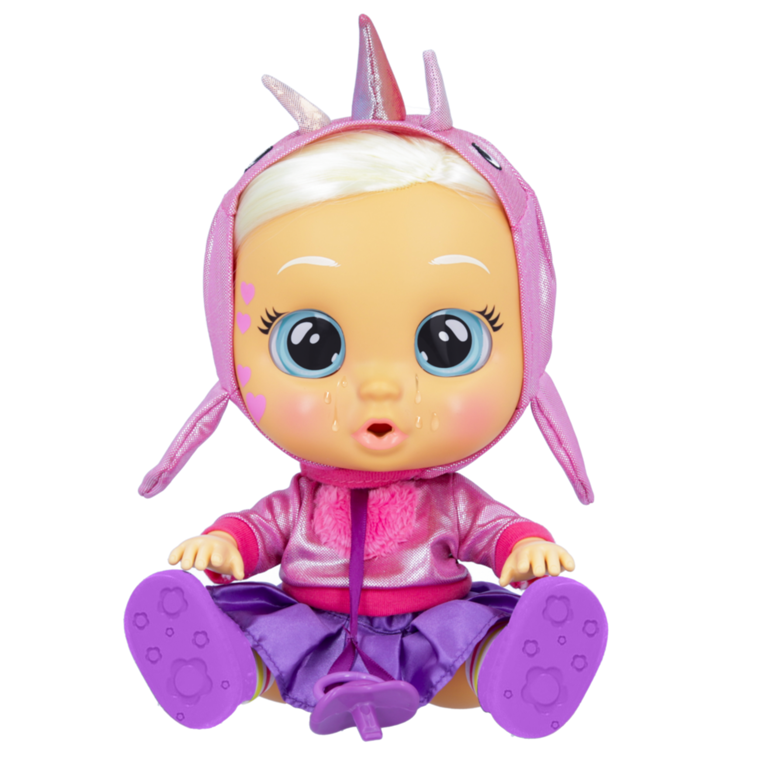 Cry Babies Kiss Me Stella Bay Doll with Blushing Cheeks, Age 3+ Front_Flat